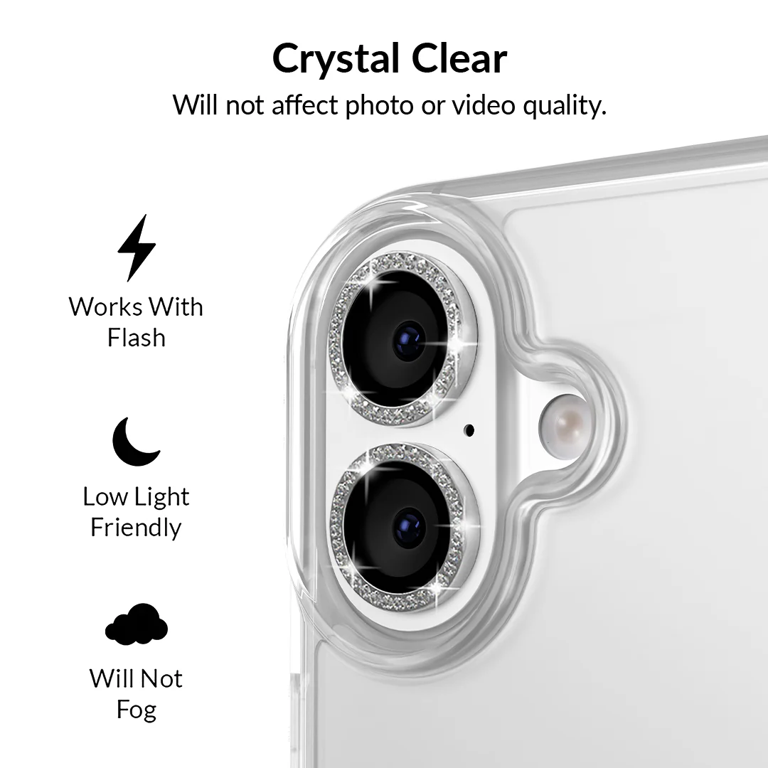 Crystal Glam Camera Lens Protector for iPhone - Image 129