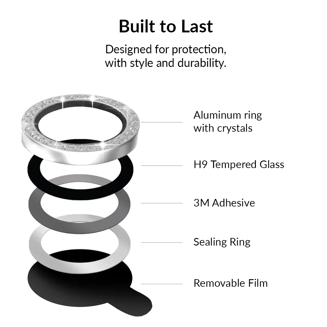 Crystal Glam Camera Lens Protector for iPhone - Image 137
