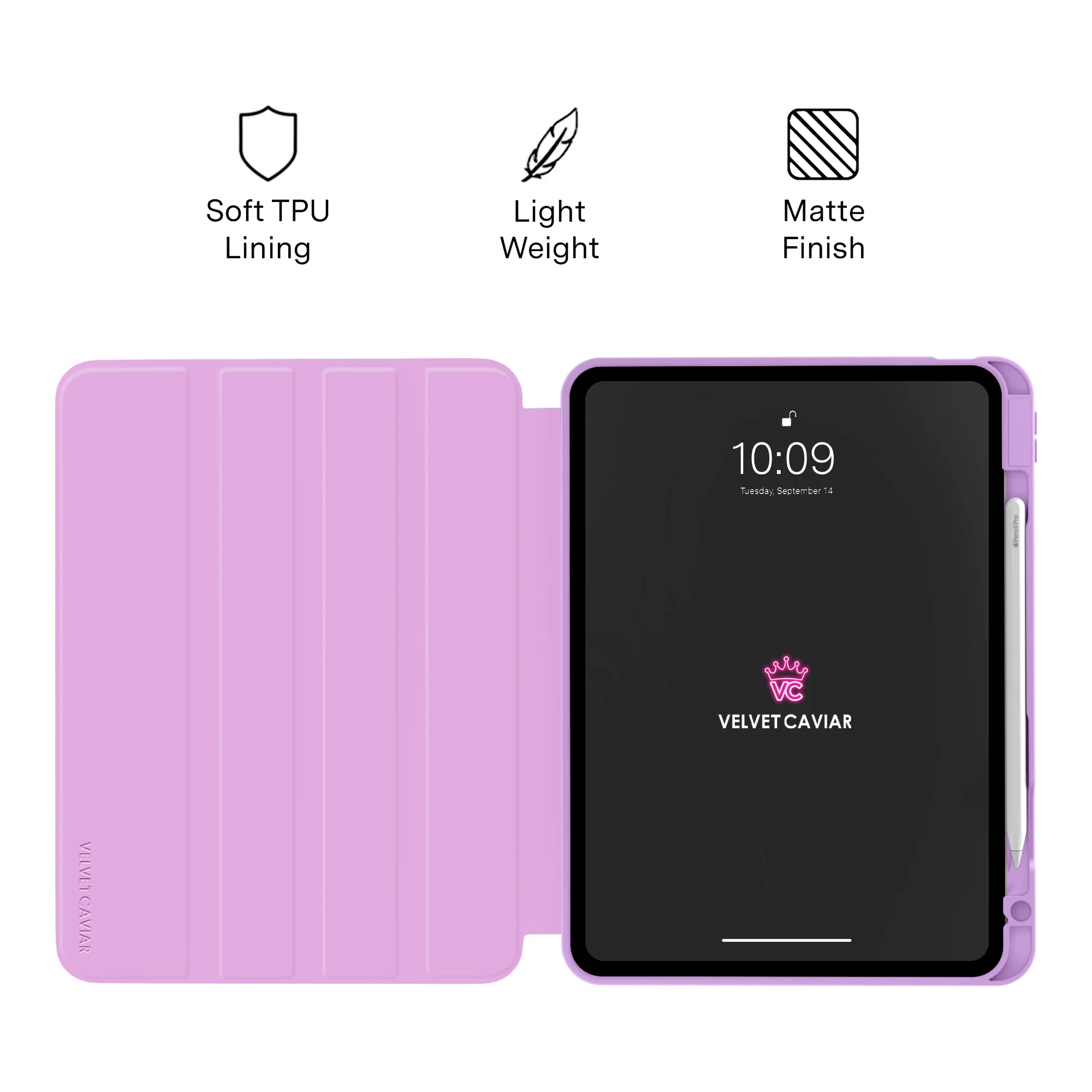 Dainty Lilac Floral iPad Case - Image 30