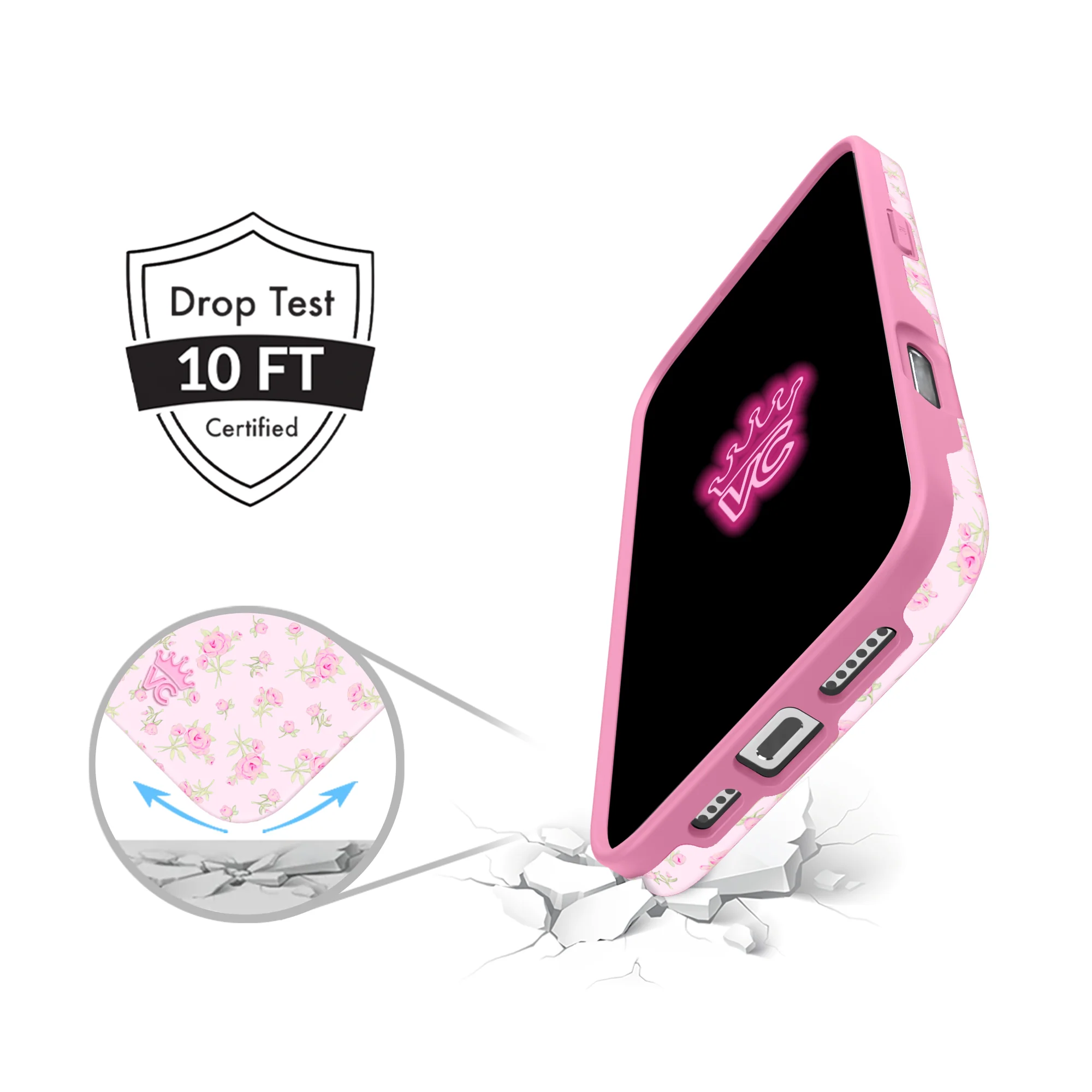 Dainty Pink Floral iPhone Case - Image 47