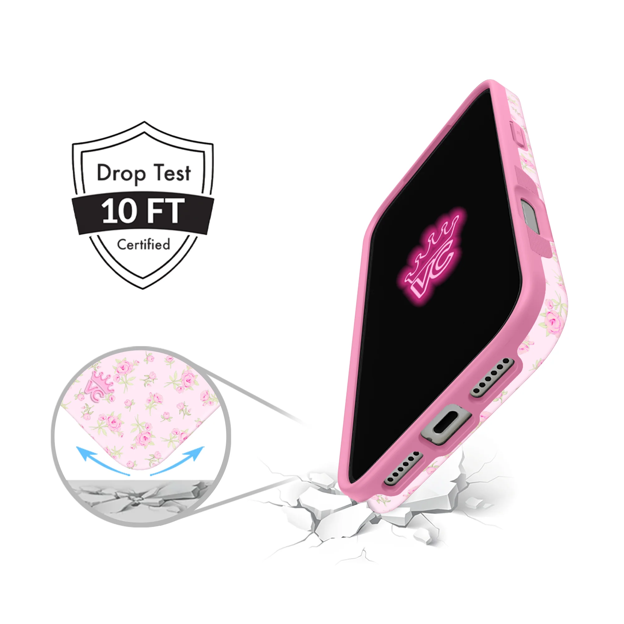 Dainty Pink Floral iPhone Case - Image 62