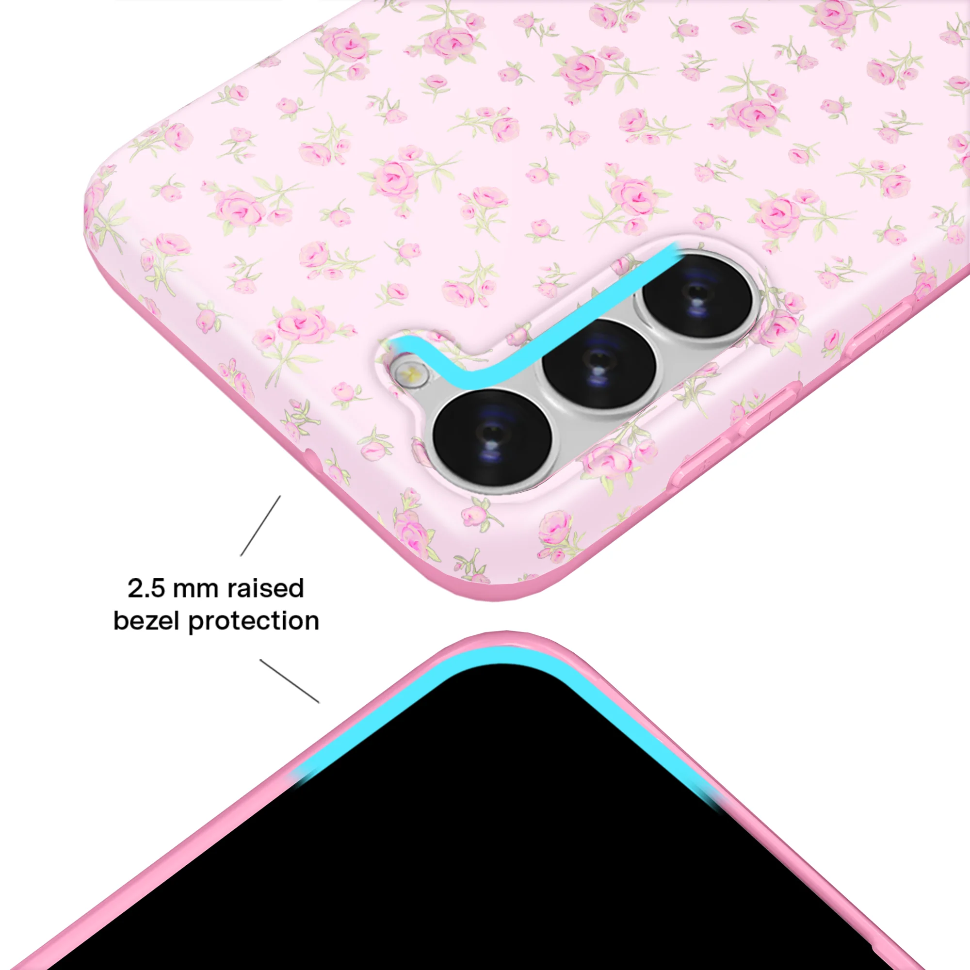 Dainty Pink Floral Samsung Case - Image 17