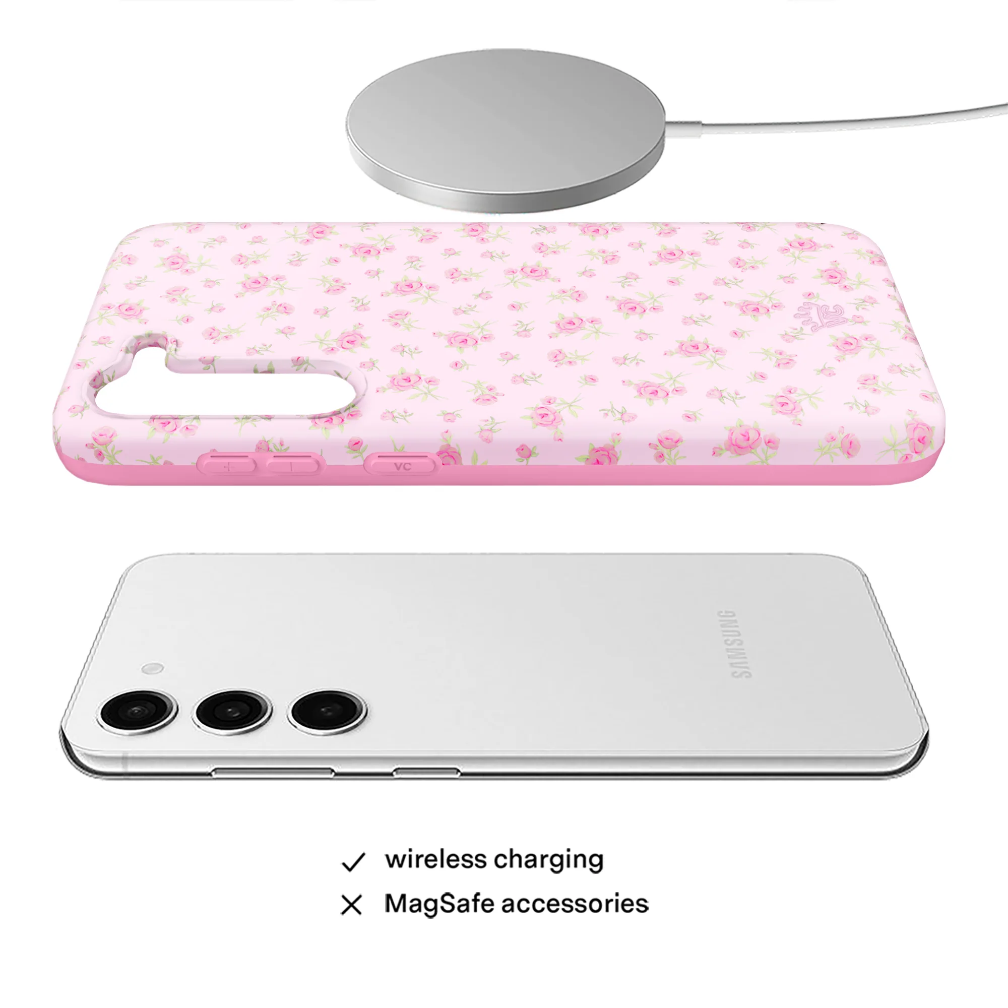 Dainty Pink Floral Samsung Case - Image 23