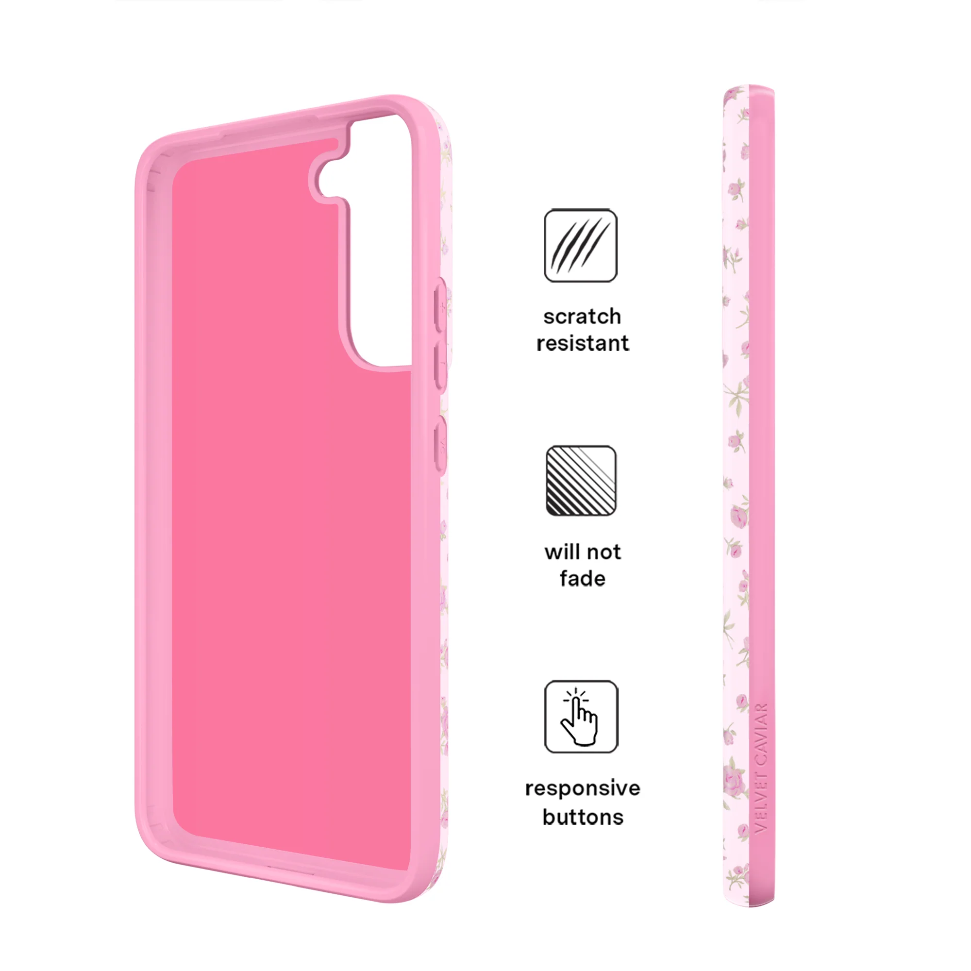 Dainty Pink Floral Samsung Case - Image 5