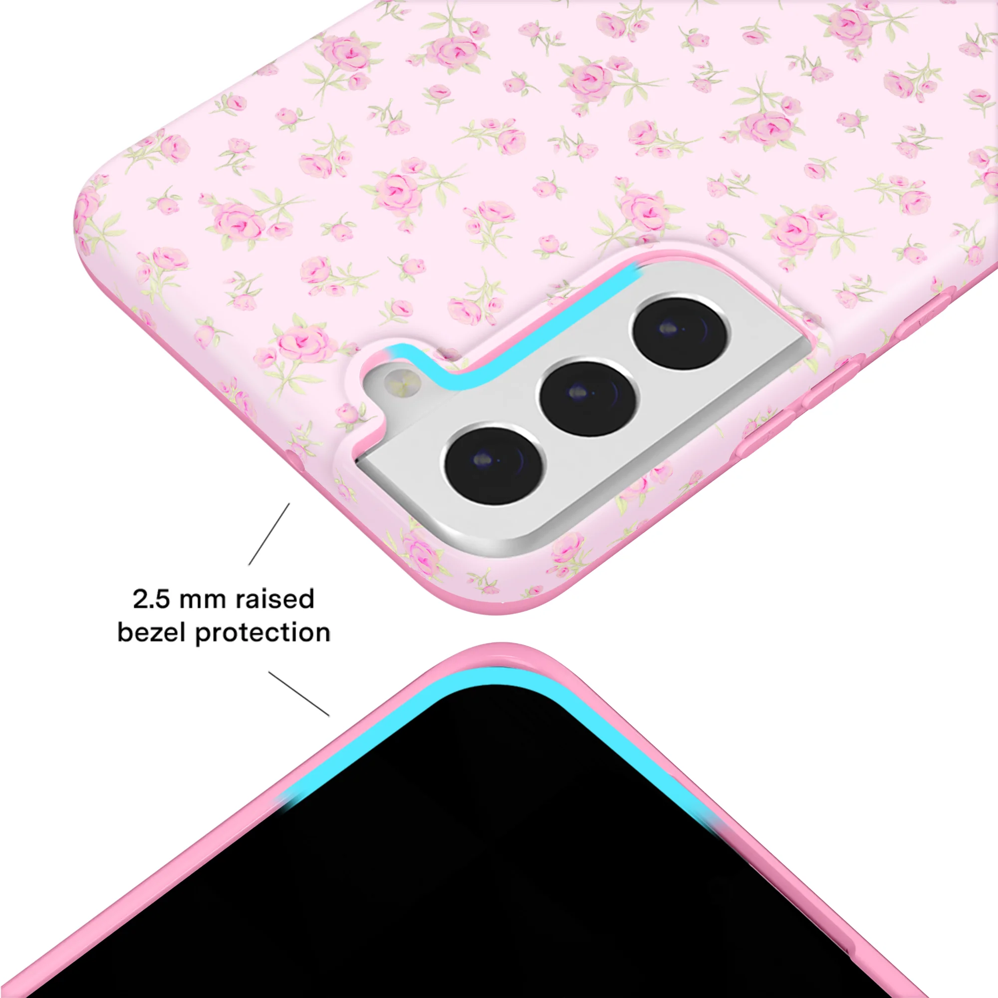 Dainty Pink Floral Samsung Case - Image 7