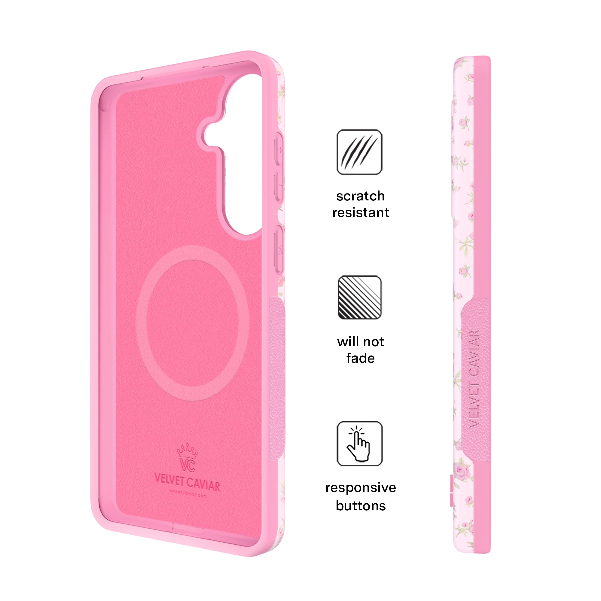 Dainty Pink Floral Samsung Case - Image 70