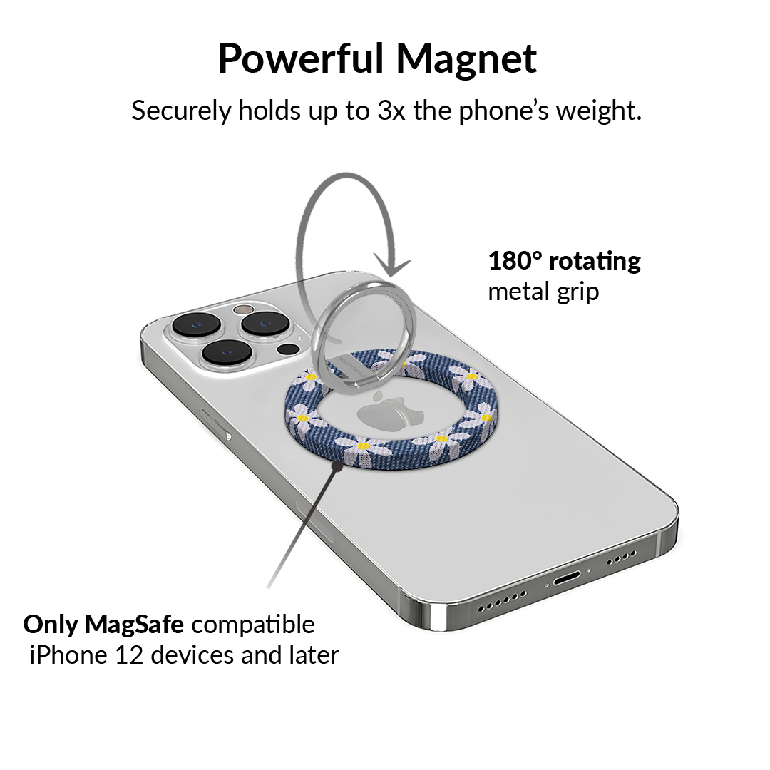 Denim Daisy MagSafe Grip Ring - Image 3