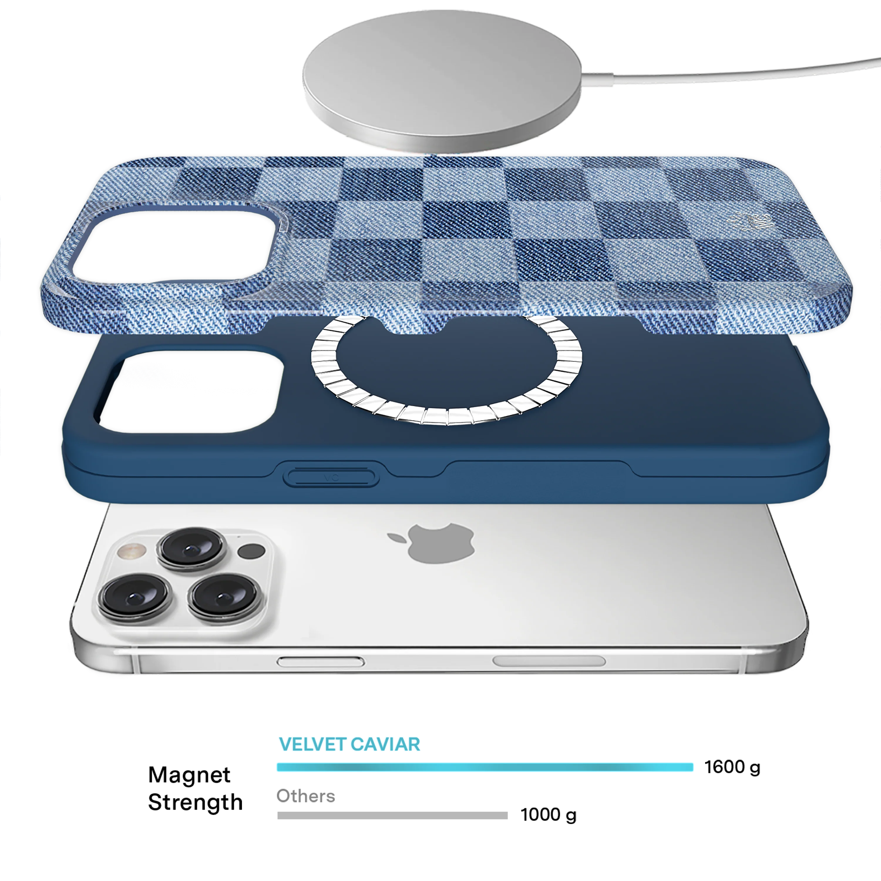 Denim Vibe Checkered iPhone Case - Image 28