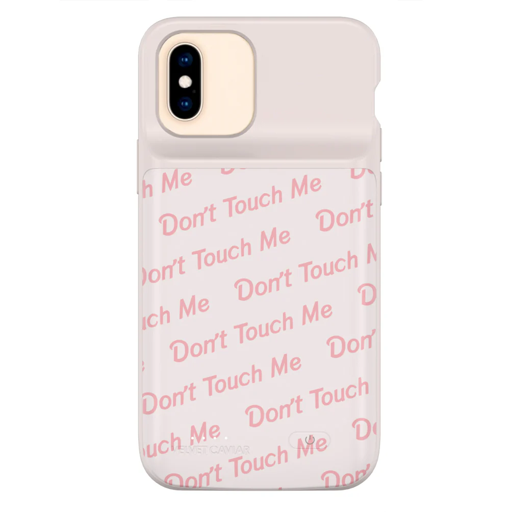 Don't Touch Me iPhone Charging Case