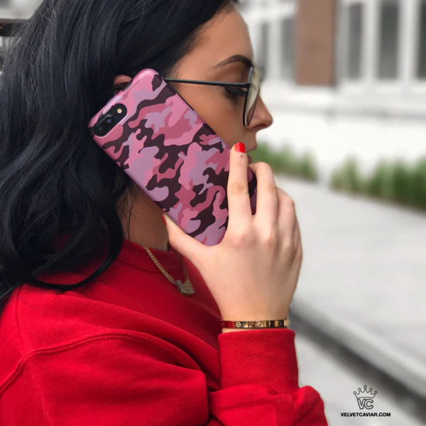 Dusty Rose Camo iPhone Case - Image 9