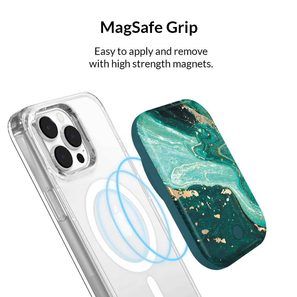 Emerald Marble Portable MagSafe Charger Power Pack - Image 3