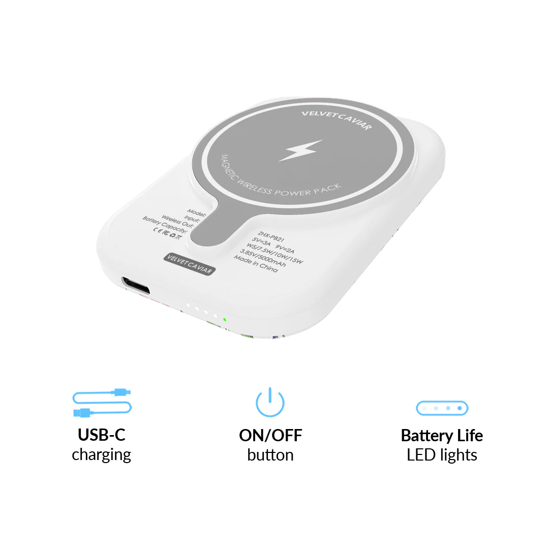 Enchanted Floral Portable MagSafe Charger Power Pack - Image 6