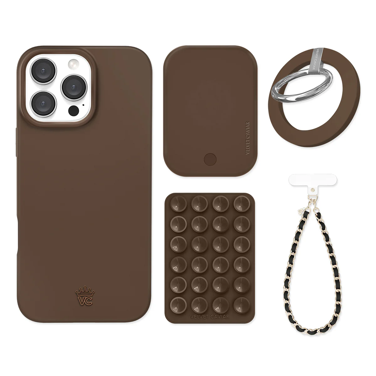 Espresso Brown iPhone Bundle Set - Grip - Image 2
