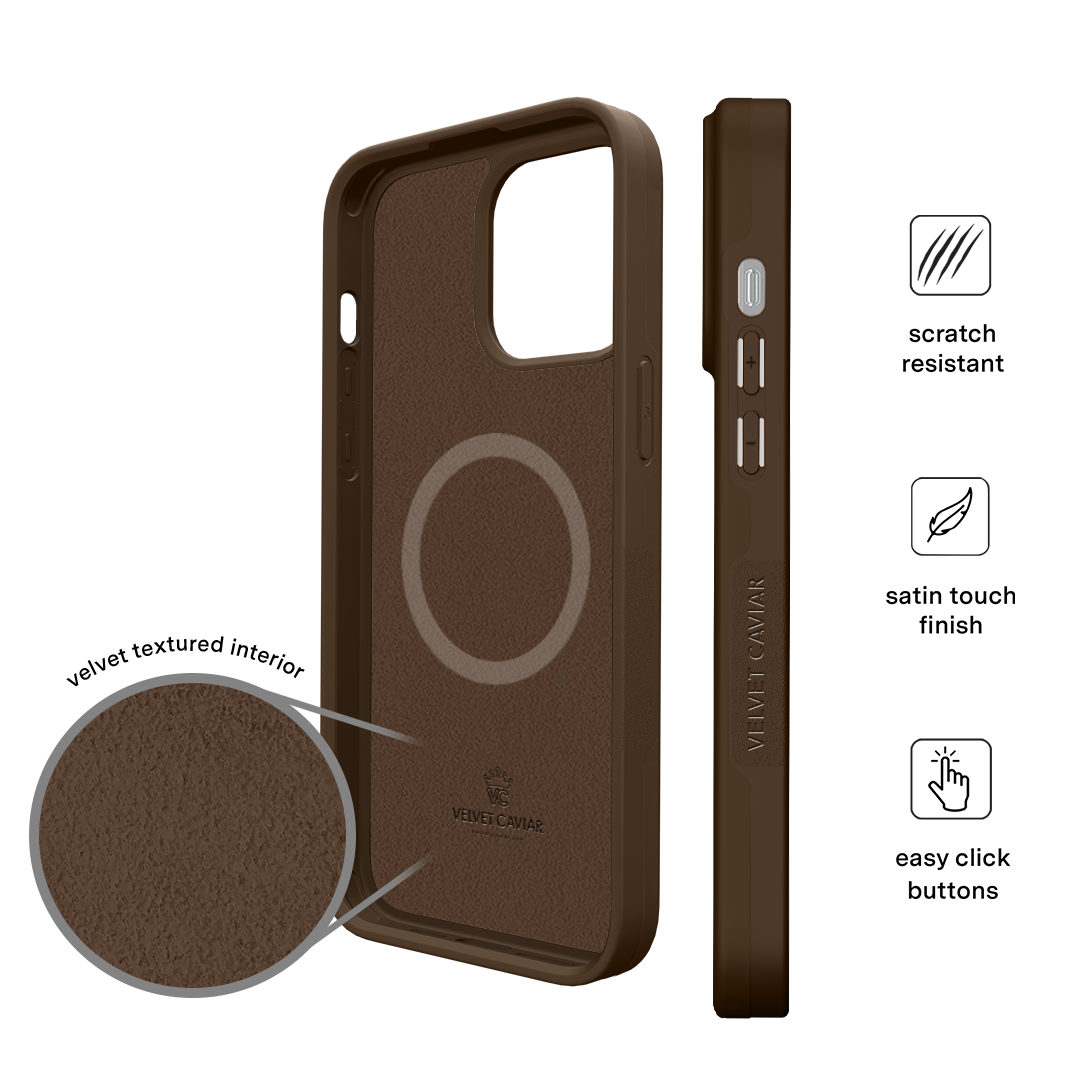 Espresso Brown iPhone Case - Image 77