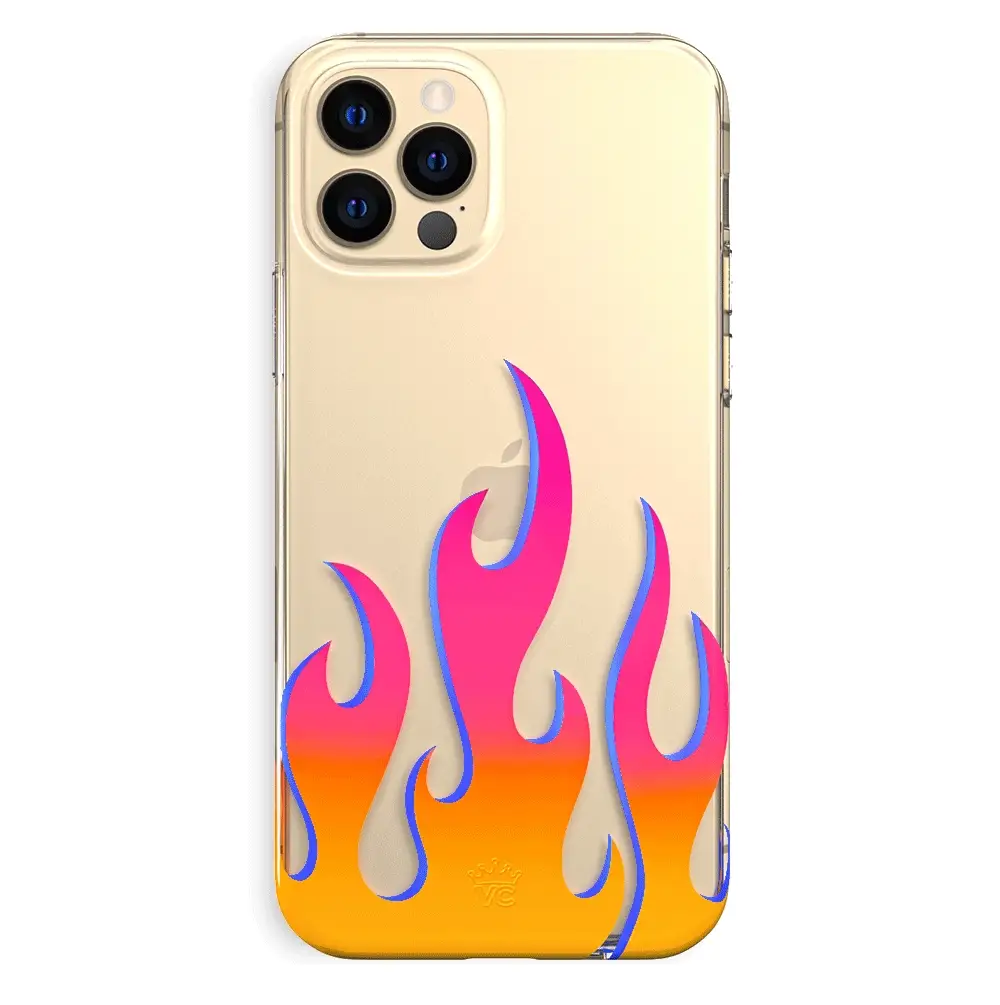 Flames Clear iPhone Case - Image 49