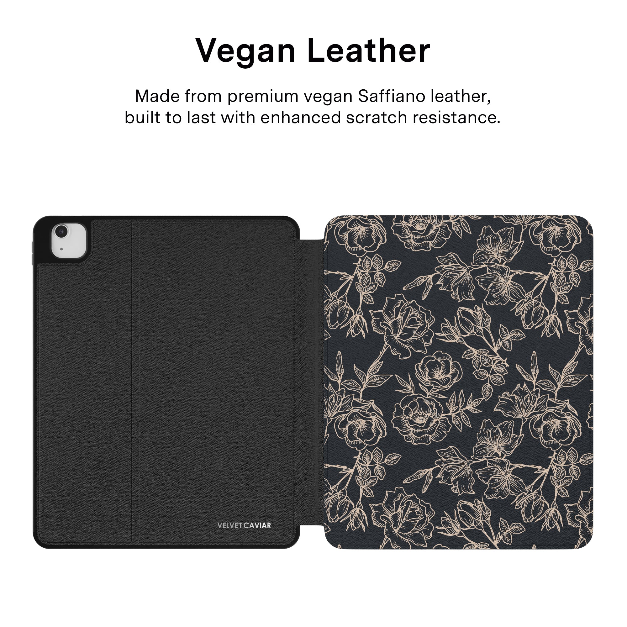 Floral Rose Gold Chrome iPad Case - Image 40