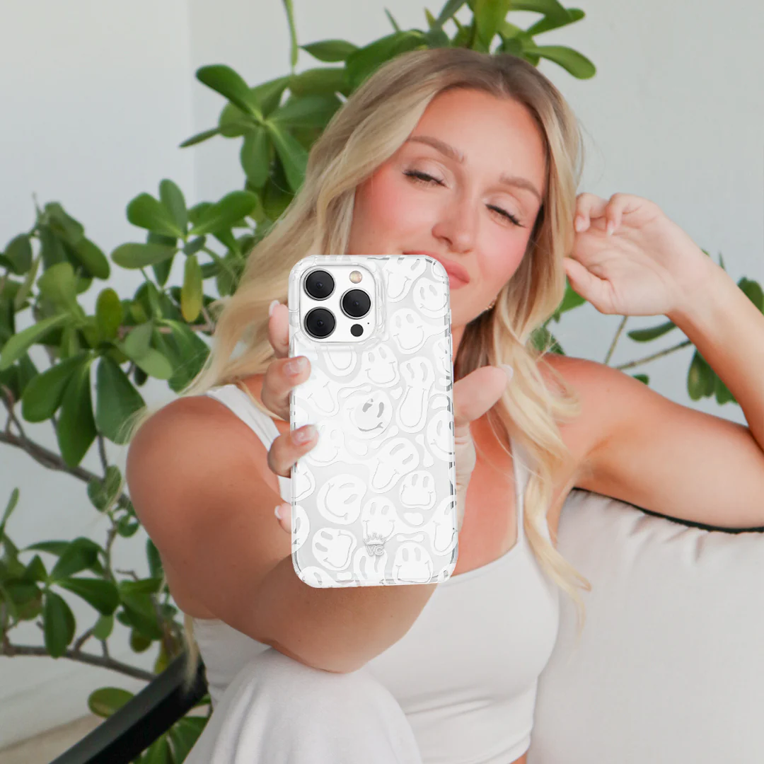 Clear Frosted Smiley iPhone Case - Image 14