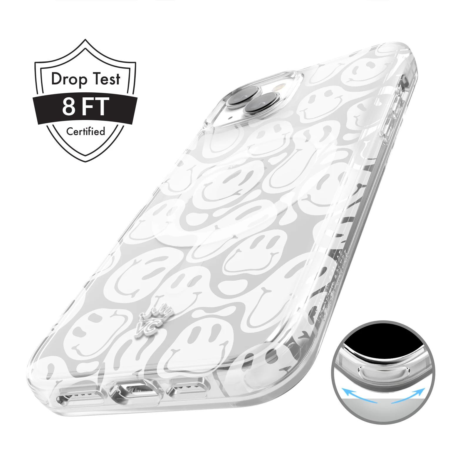 Clear Frosted Smiley iPhone Case - Image 23