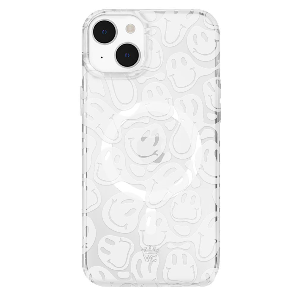 Clear Frosted Smiley iPhone Case - Image 25