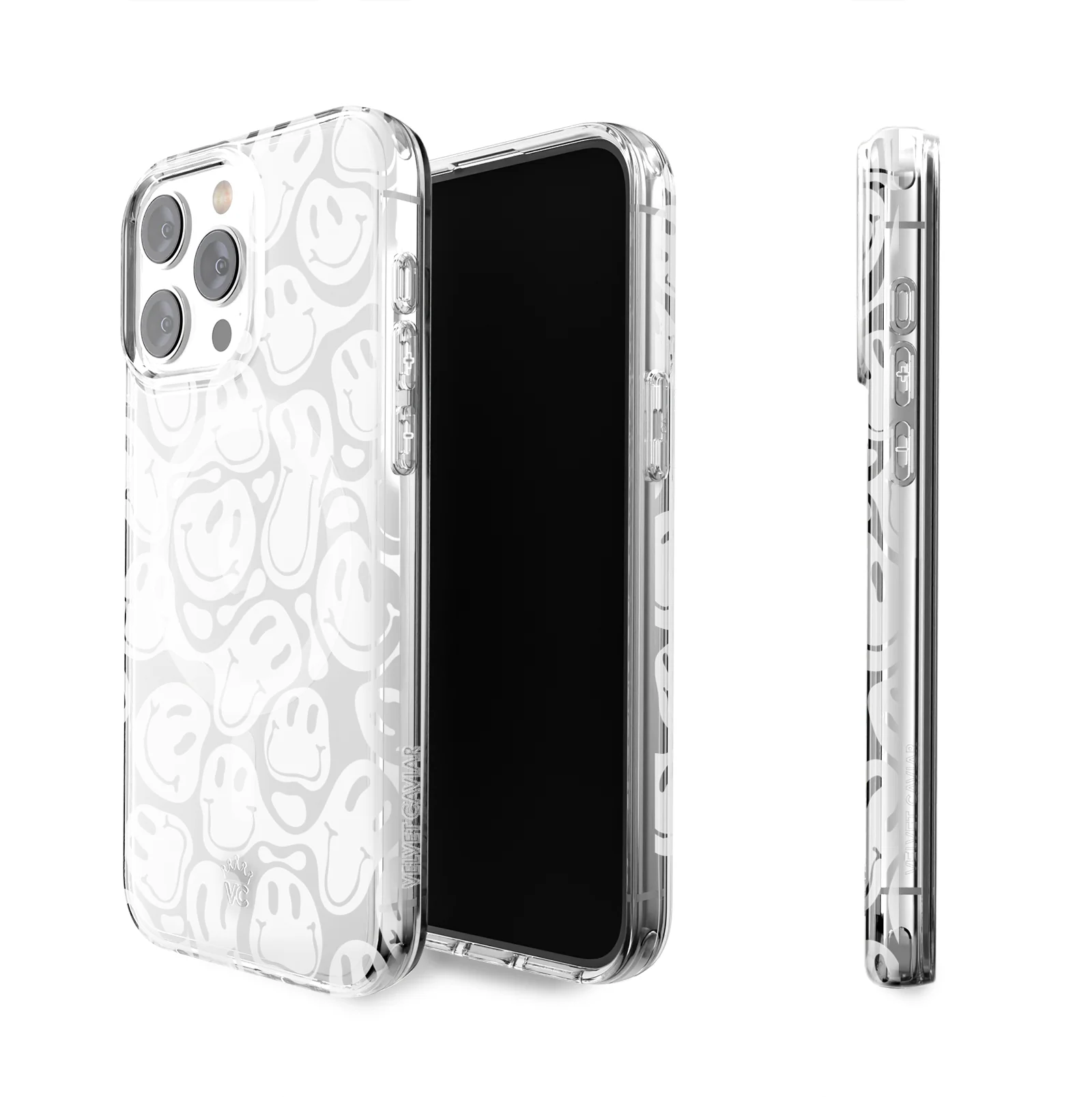 Clear Frosted Smiley iPhone Case - Image 72