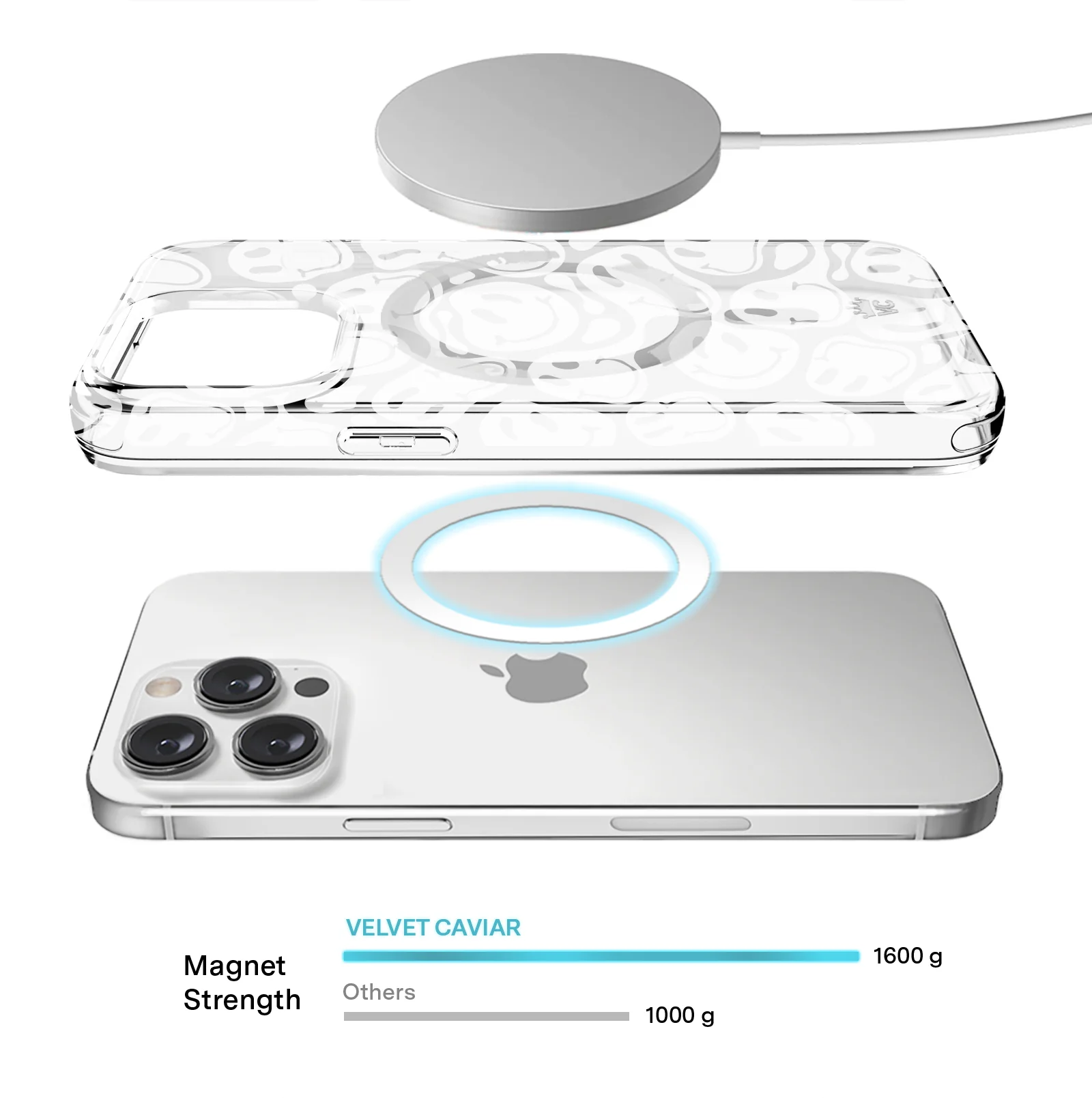 Clear Frosted Smiley iPhone Case - Image 88