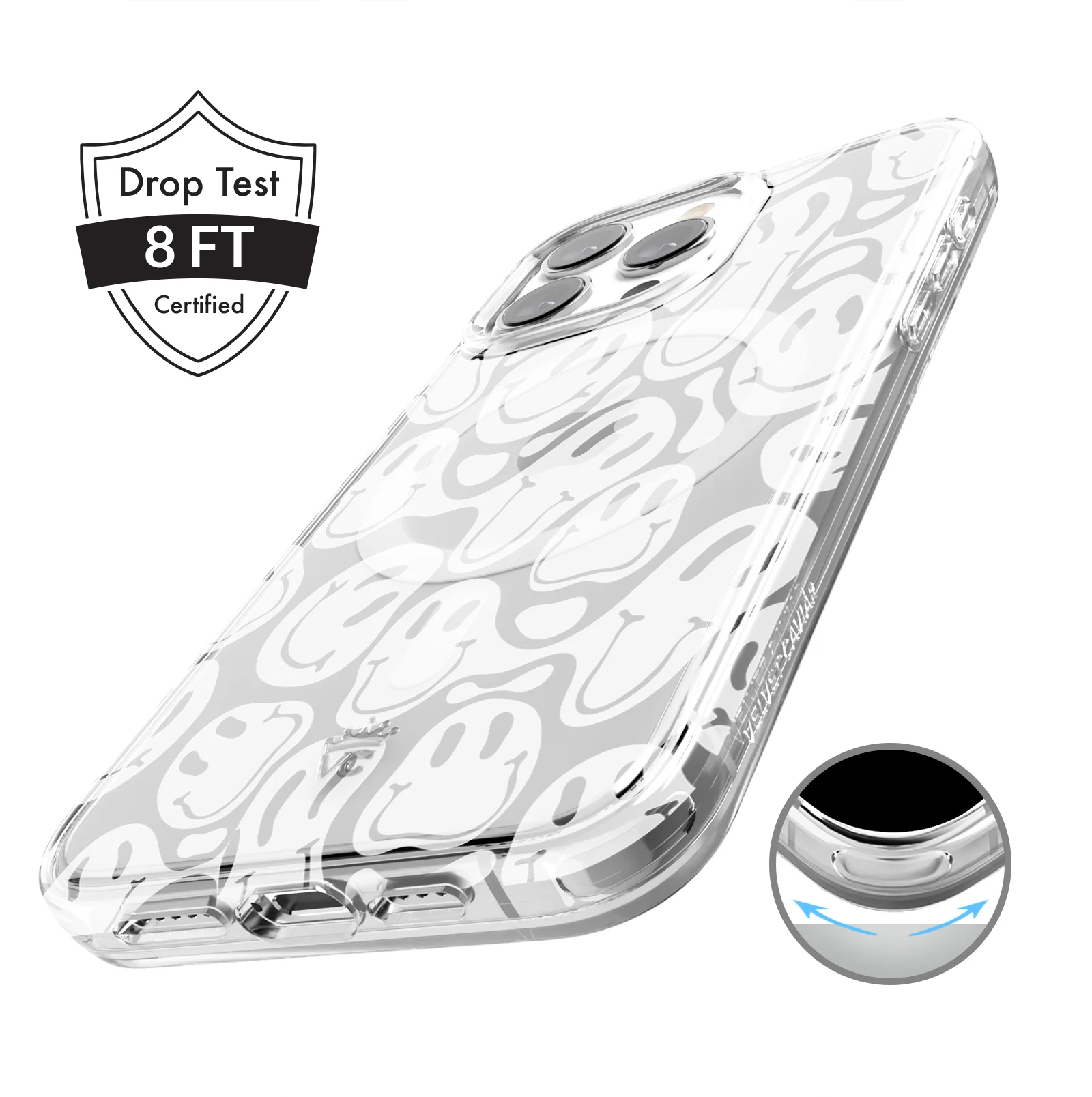 Clear Frosted Smiley iPhone Case - Image 95