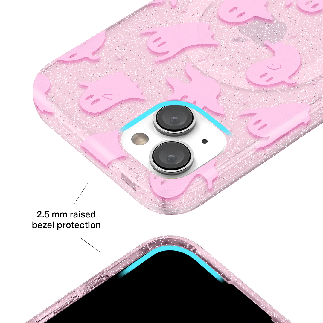 Ghosted Pink Glitter iPhone Case - Image 37