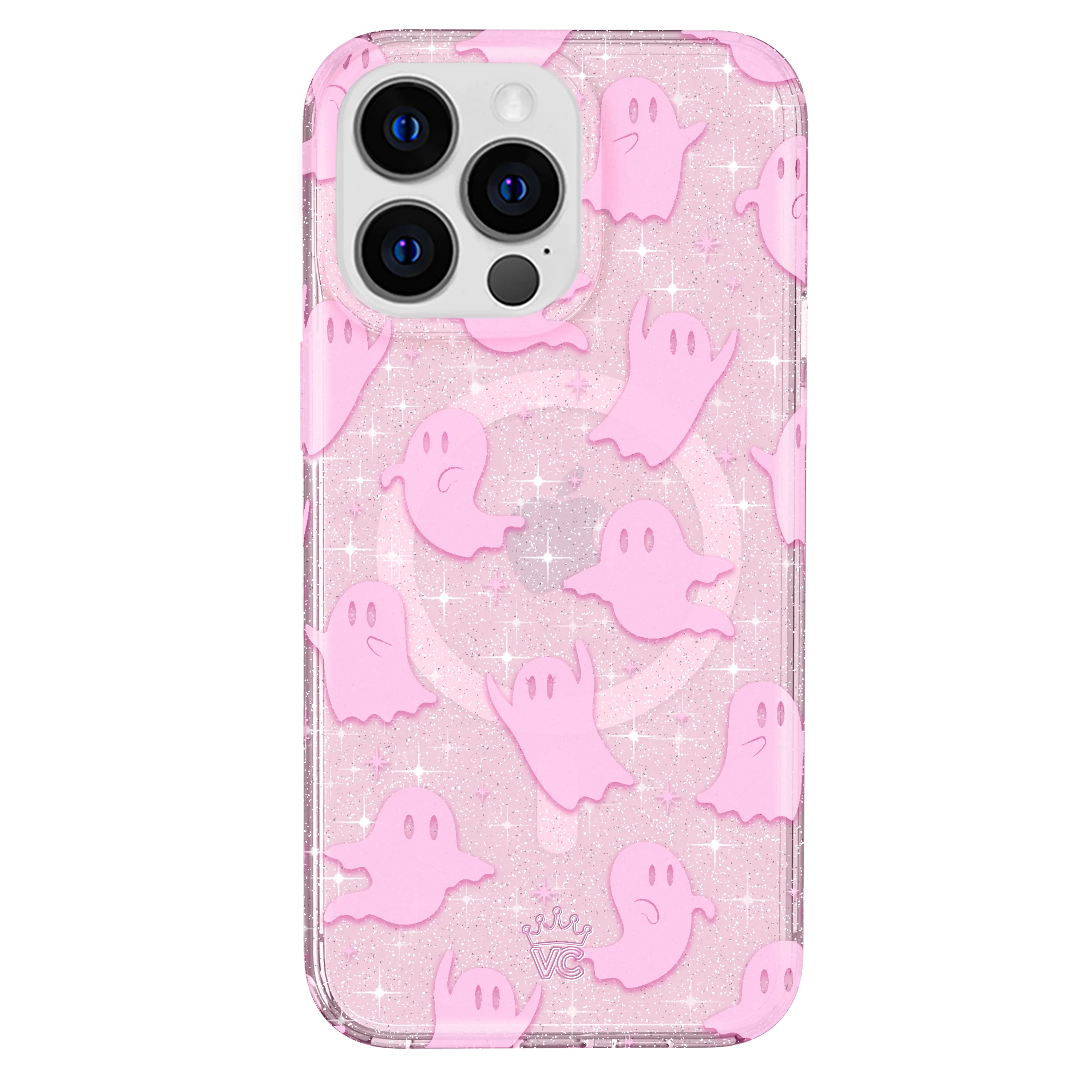 Ghosted Pink Glitter iPhone Case - Image 66