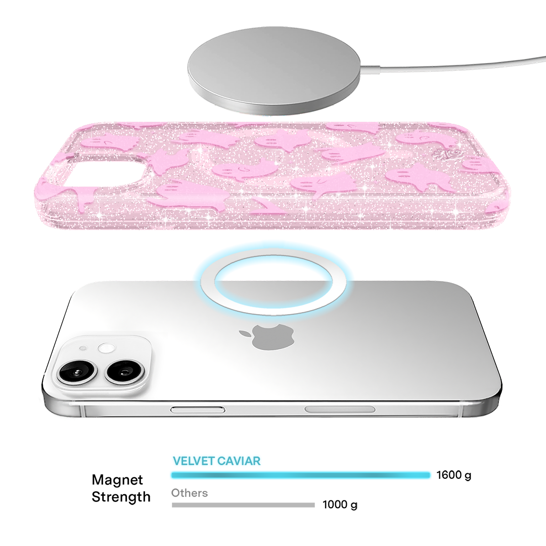 Ghosted Pink Glitter iPhone Case - Image 73