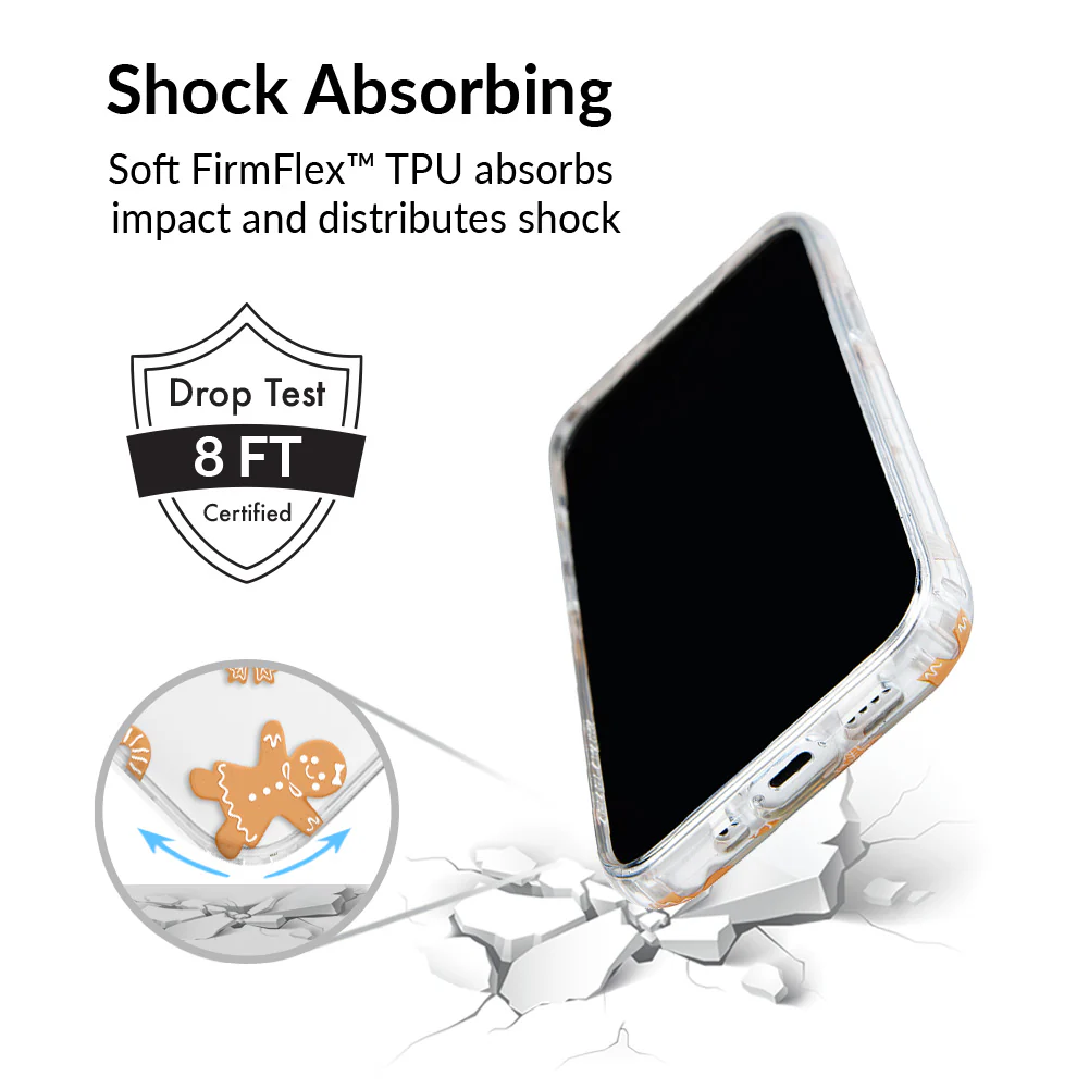 Holiday Gingerbread Clear iPhone Case - Image 46
