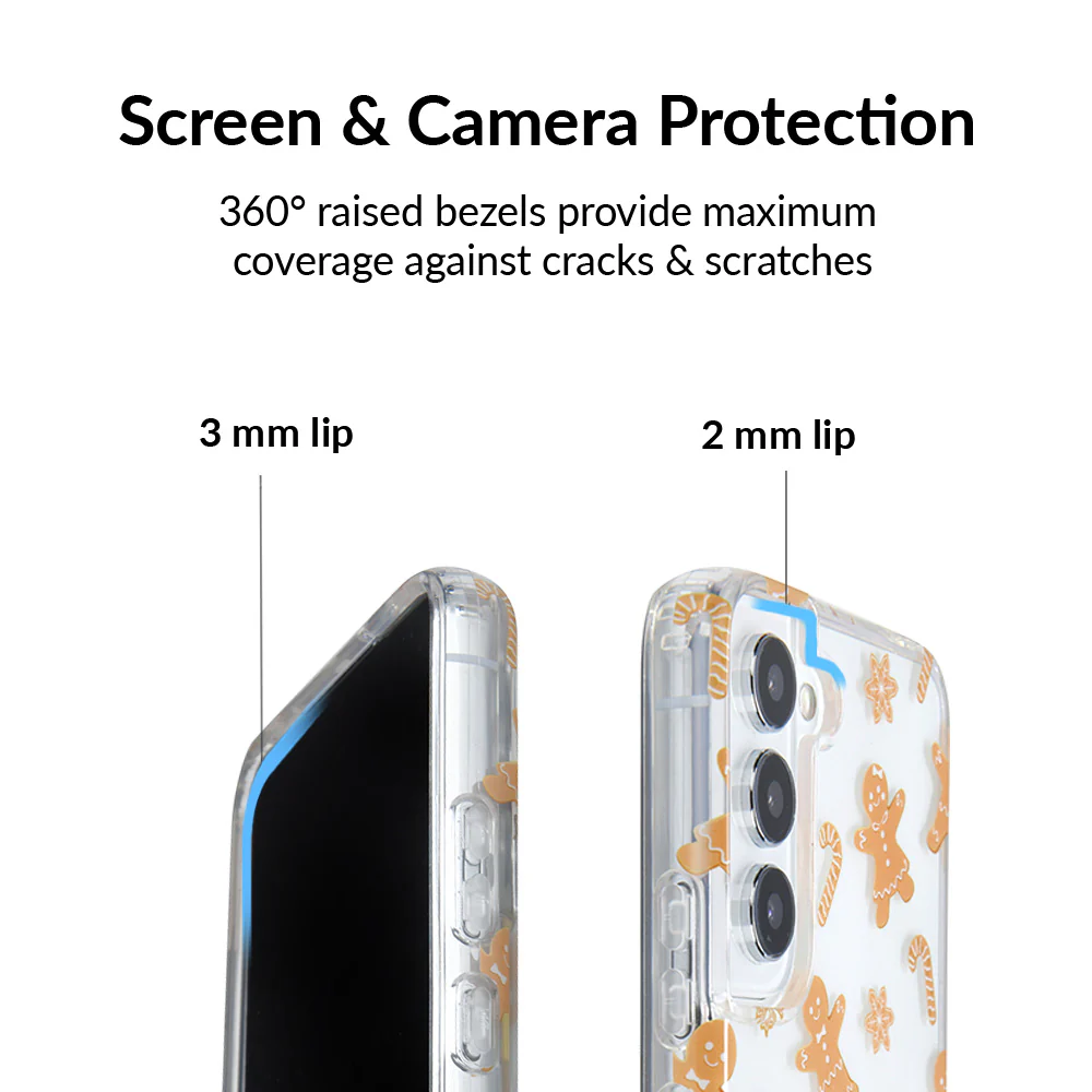 Holiday Gingerbread Clear Samsung Case - Image 22