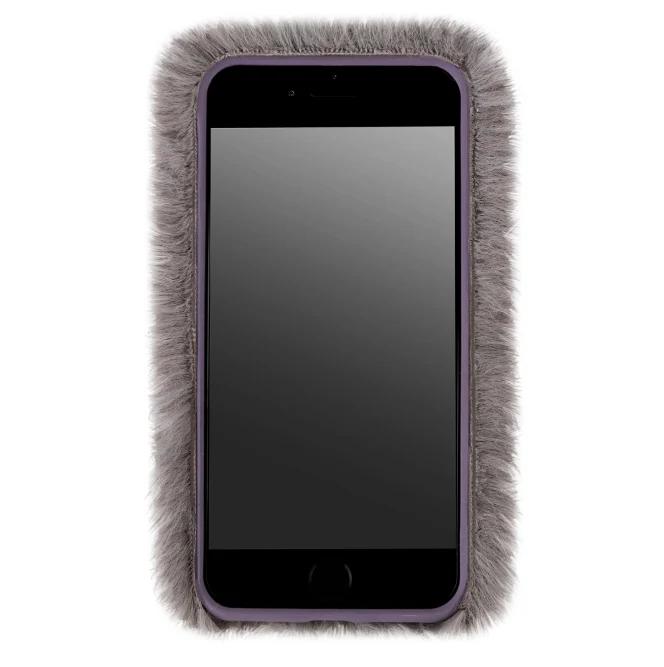 Gray Faux Fur iPhone Case - Image 22