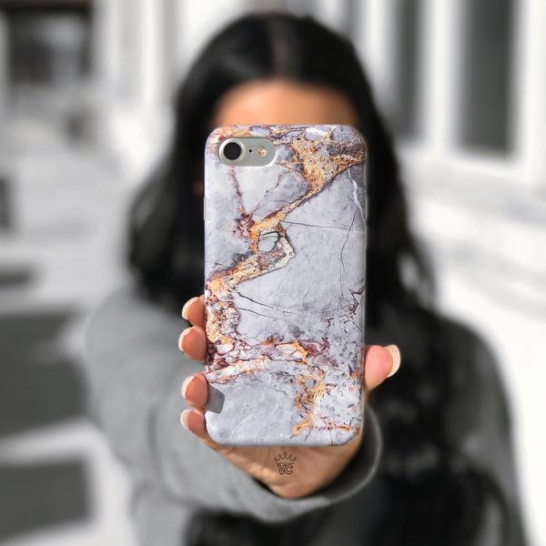 Gray & Gold Marble iPhone Case - Image 8