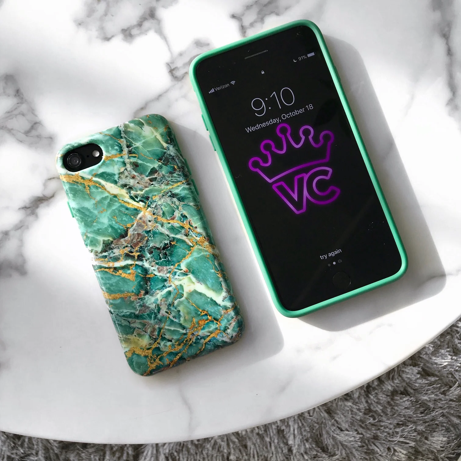 Green Emerald Marble iPhone Case - Image 33