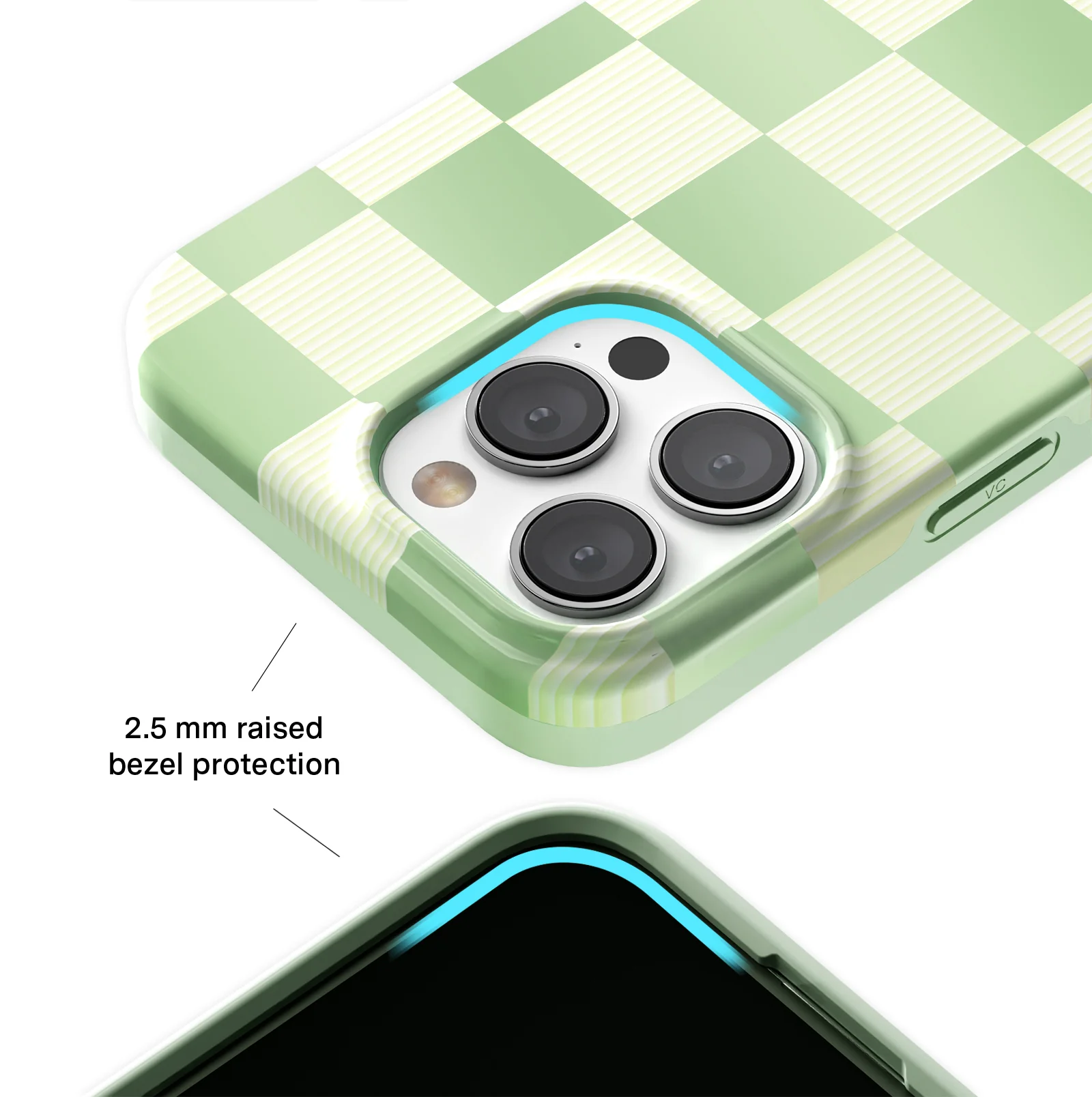 Pistachio Vibe Checkered iPhone Case - Image 62