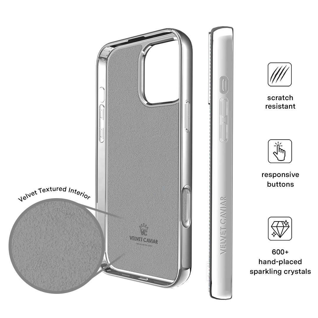 Chrome Caviar Crystals iPhone Case - Image 10