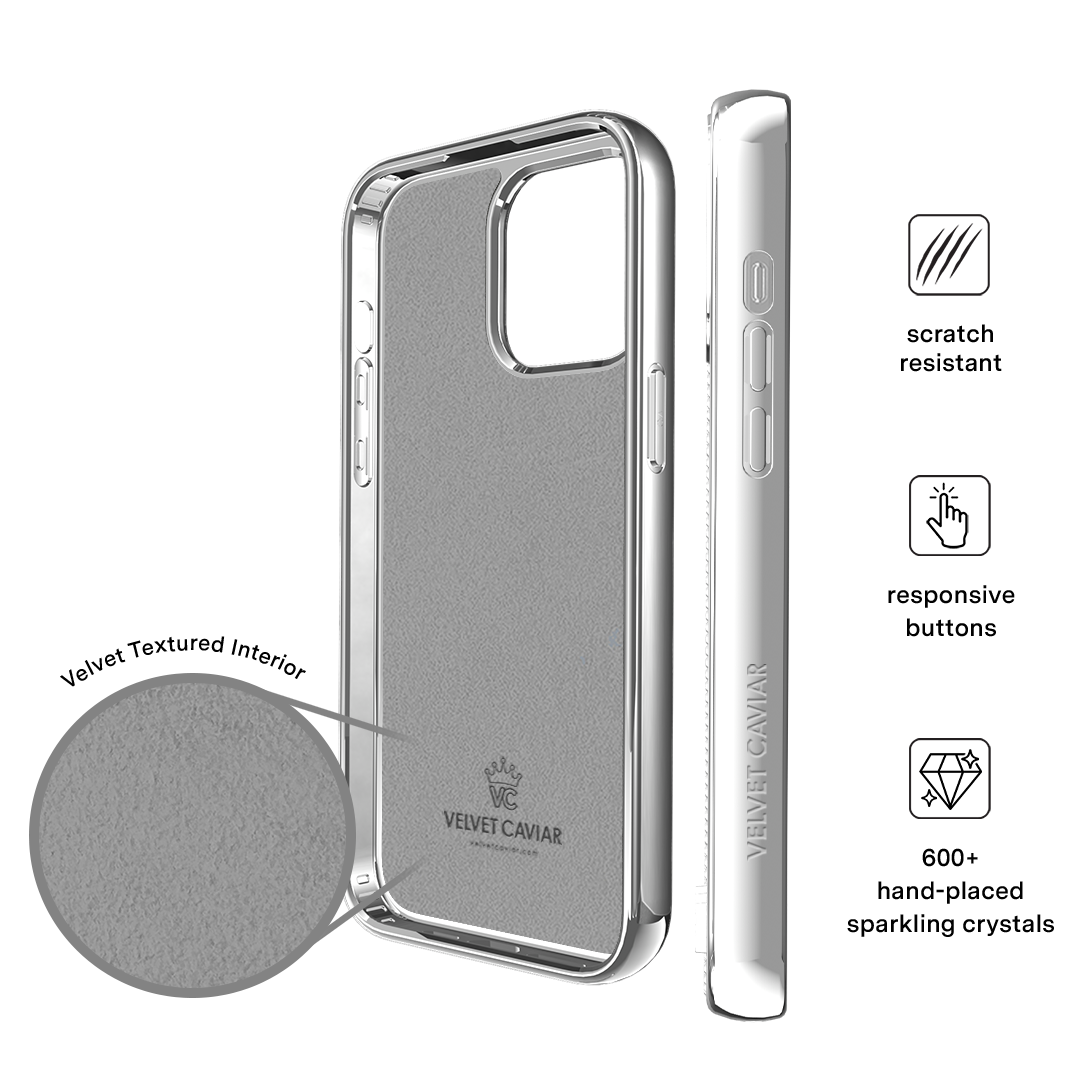 Chrome Caviar Crystals iPhone Case - Image 35