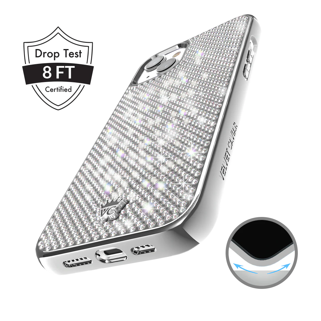 Chrome Caviar Crystals iPhone Case - Image 44