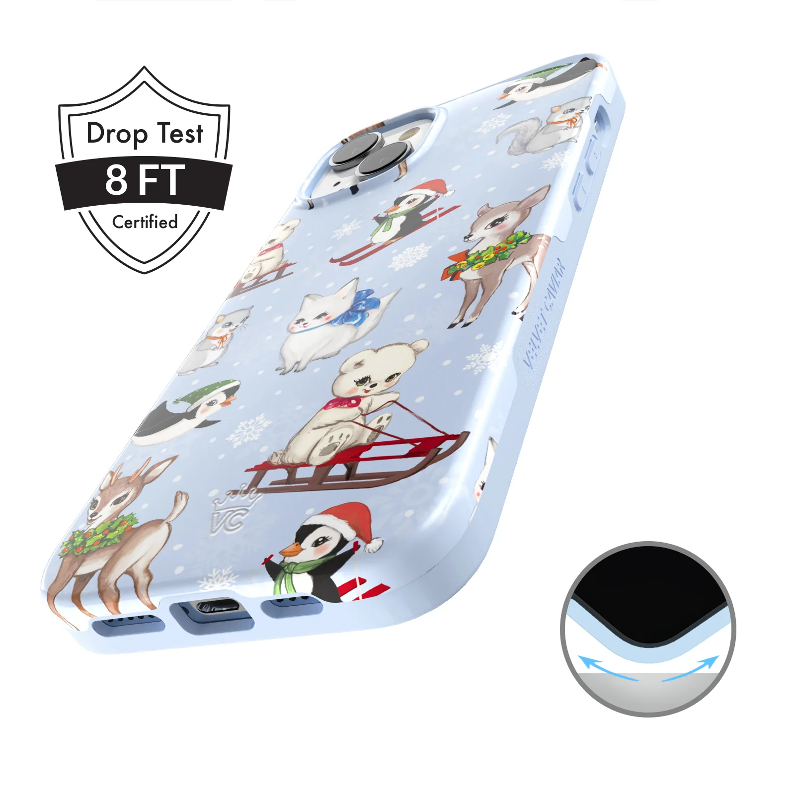 Winter Wonderland Baby Animals iPhone Case - Image 35