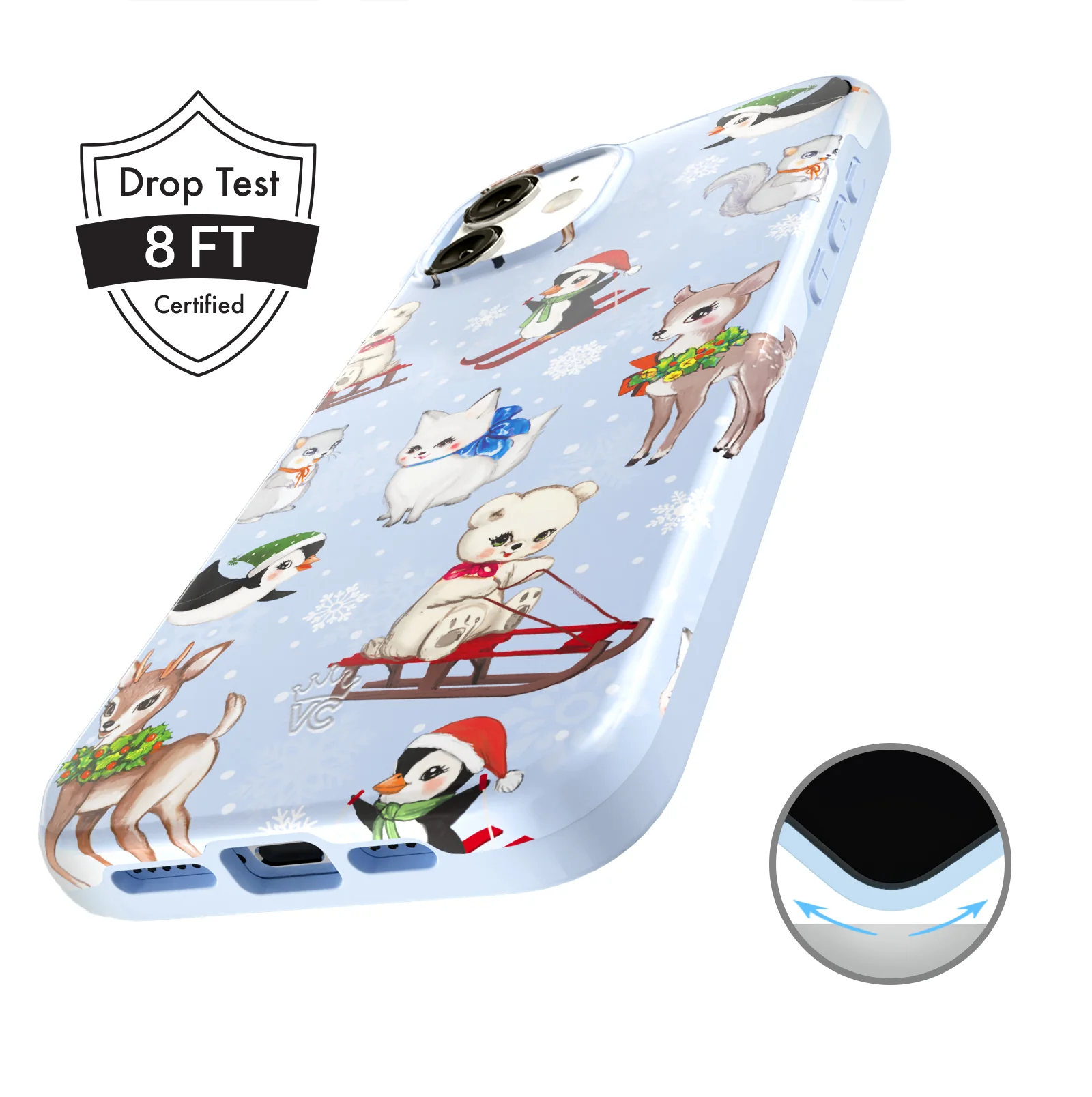 Winter Wonderland Baby Animals iPhone Case - Image 77