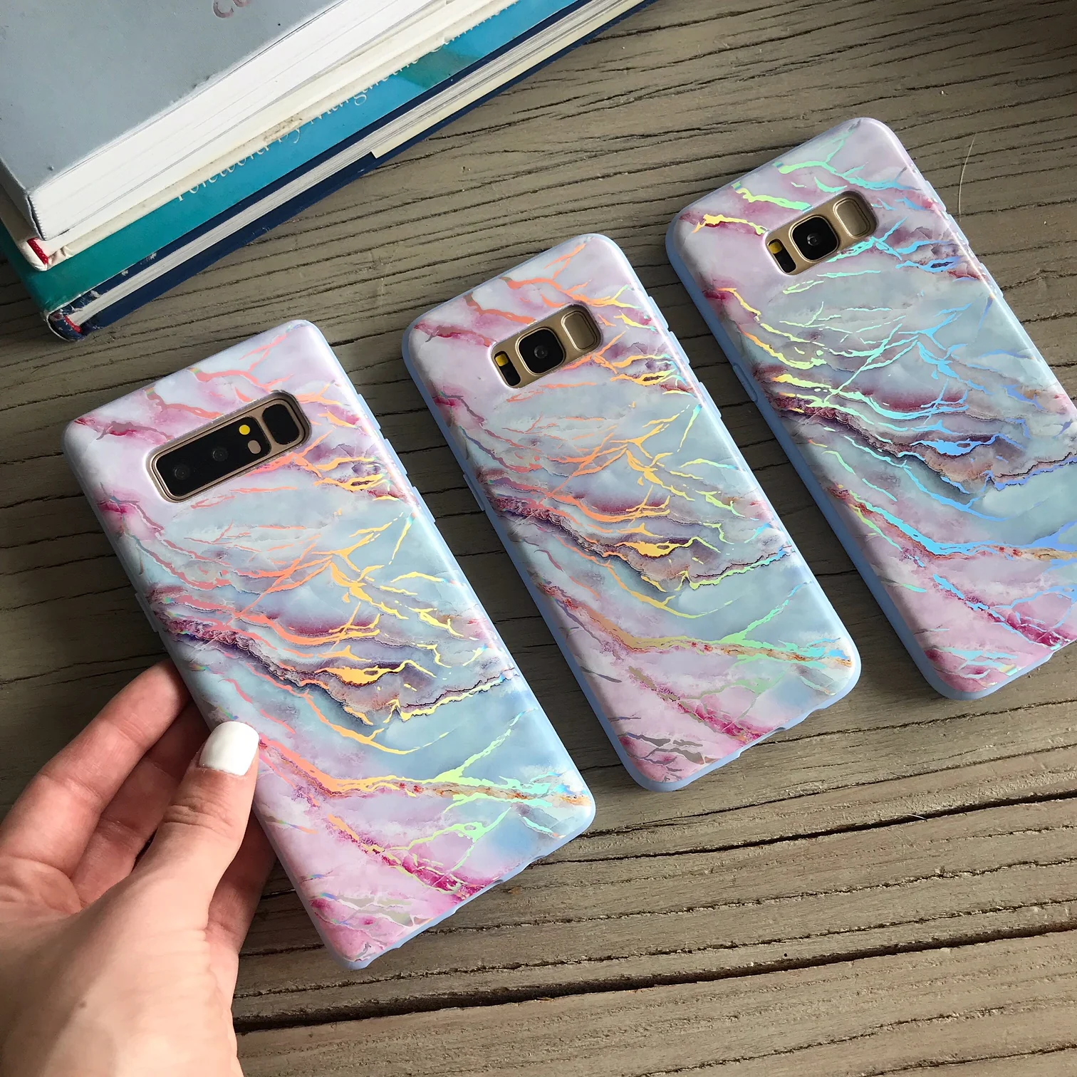 Holo Moonstone Marble Samsung Galaxy Case - Image 18