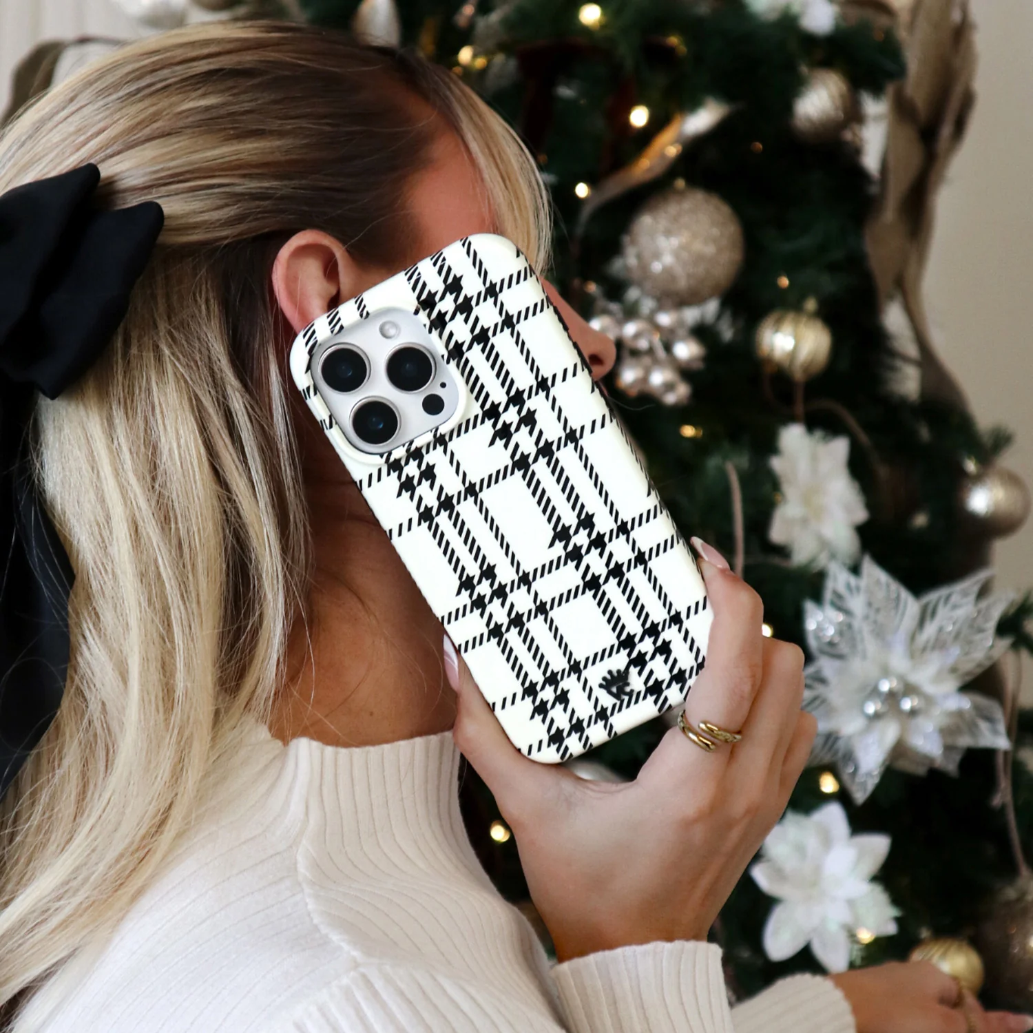 Houndstooth Sweater iPhone Case - Image 32