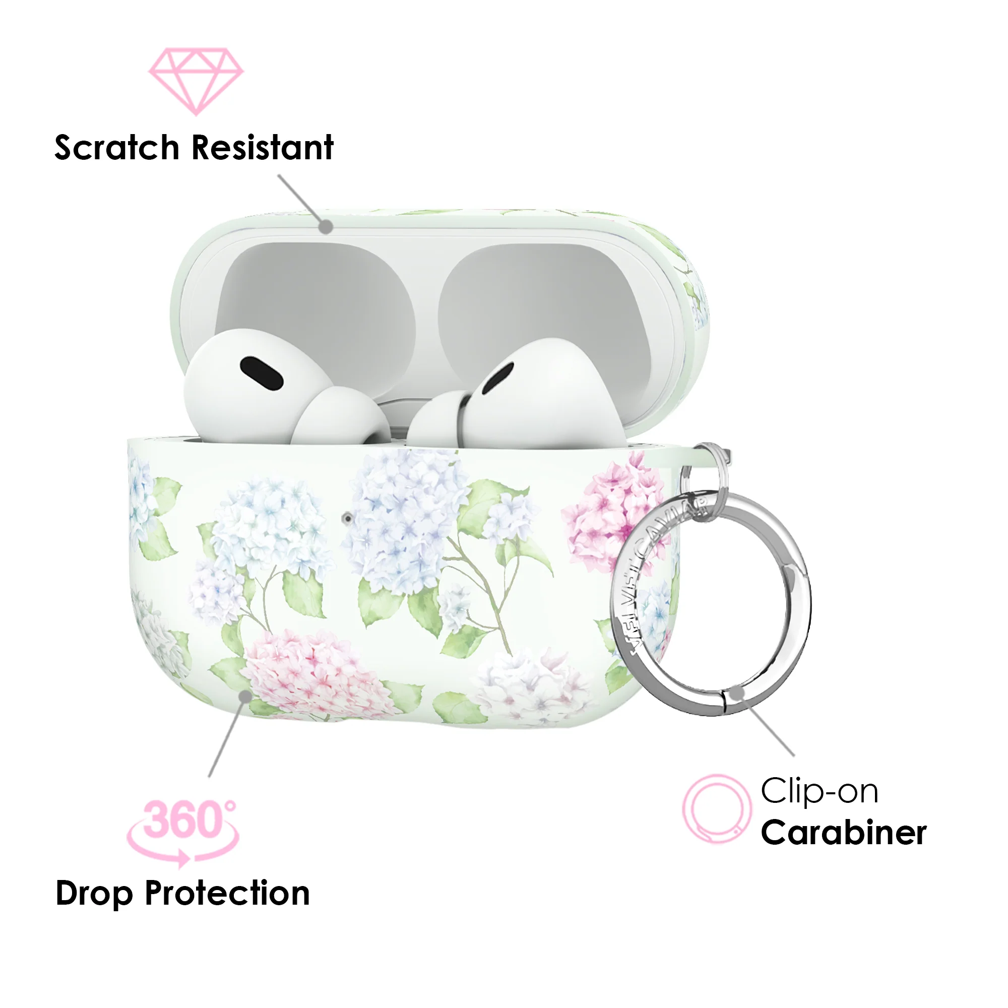 Hydrangea Floral AirPod Case - Image 6