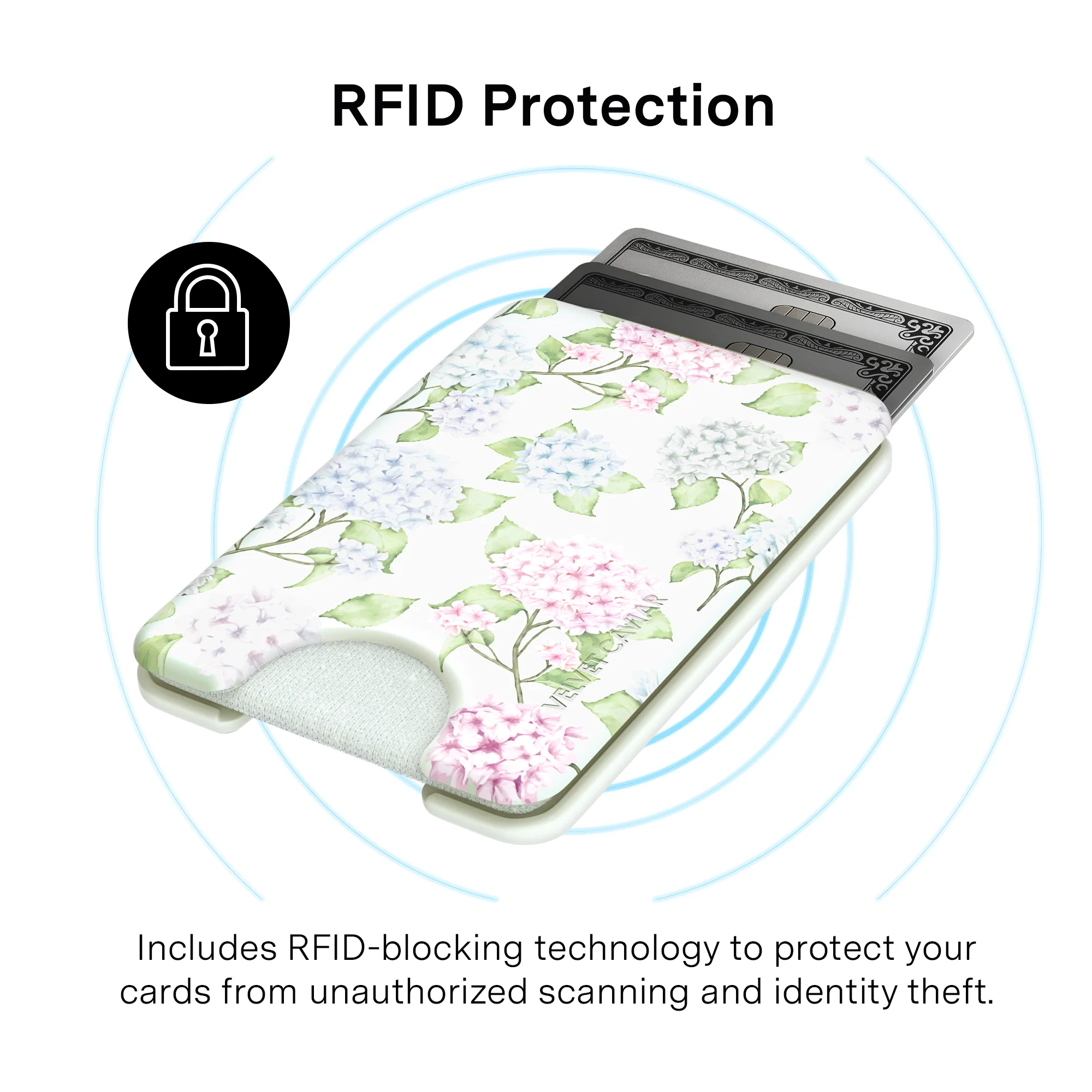 Hydrangea Floral MagSafe Wallet - Image 4