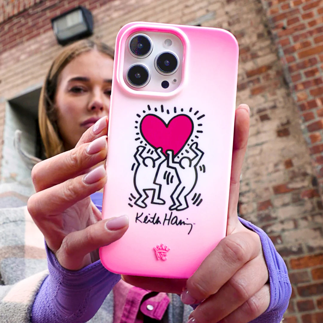 Keith Haring Pink Heart iPhone Case - Image 26