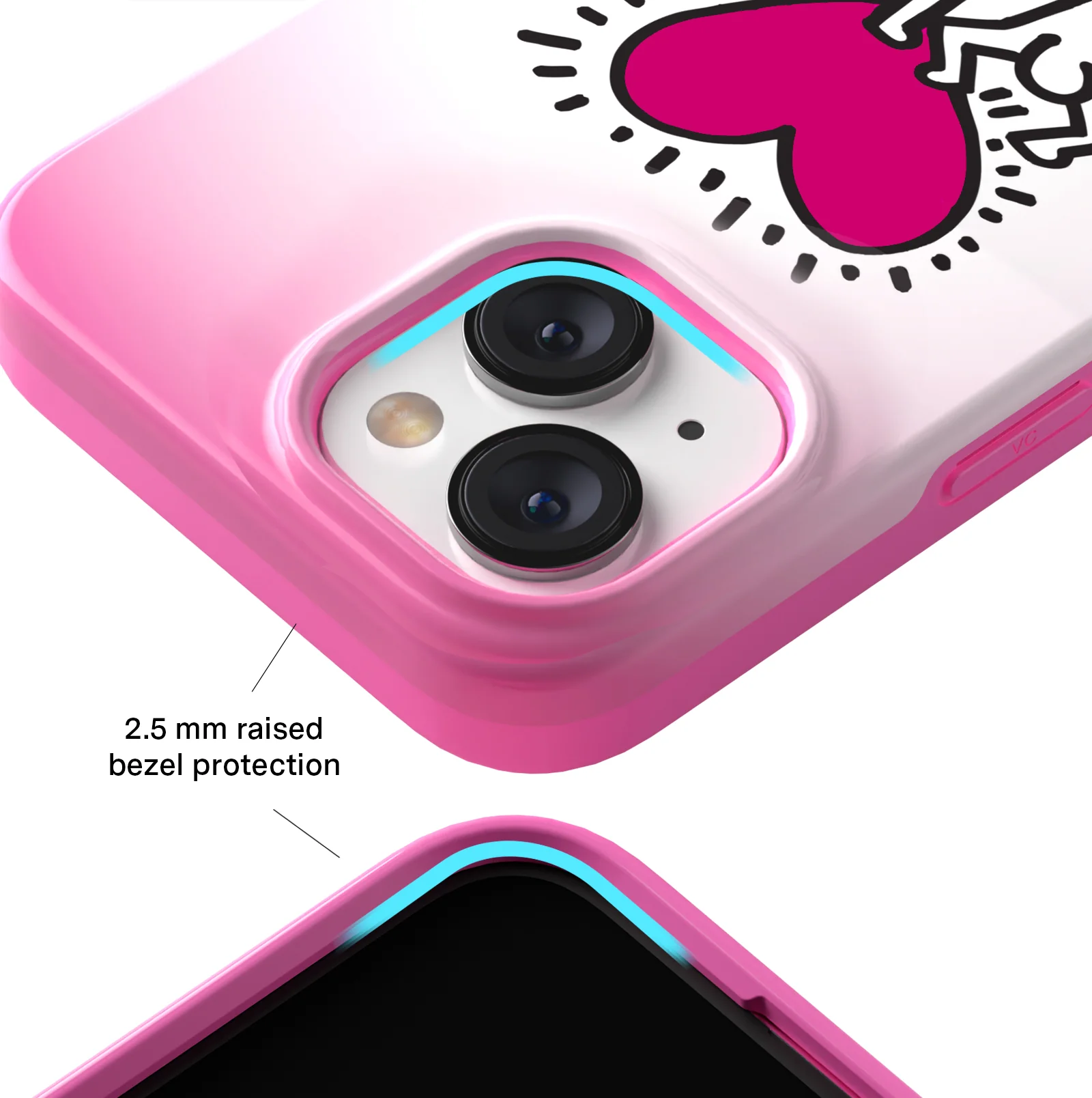 Keith Haring Pink Heart iPhone Case - Image 51