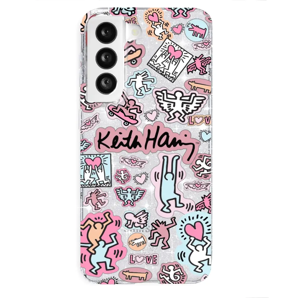 Keith Haring Pastel Glitter Samsung Case - Image 38