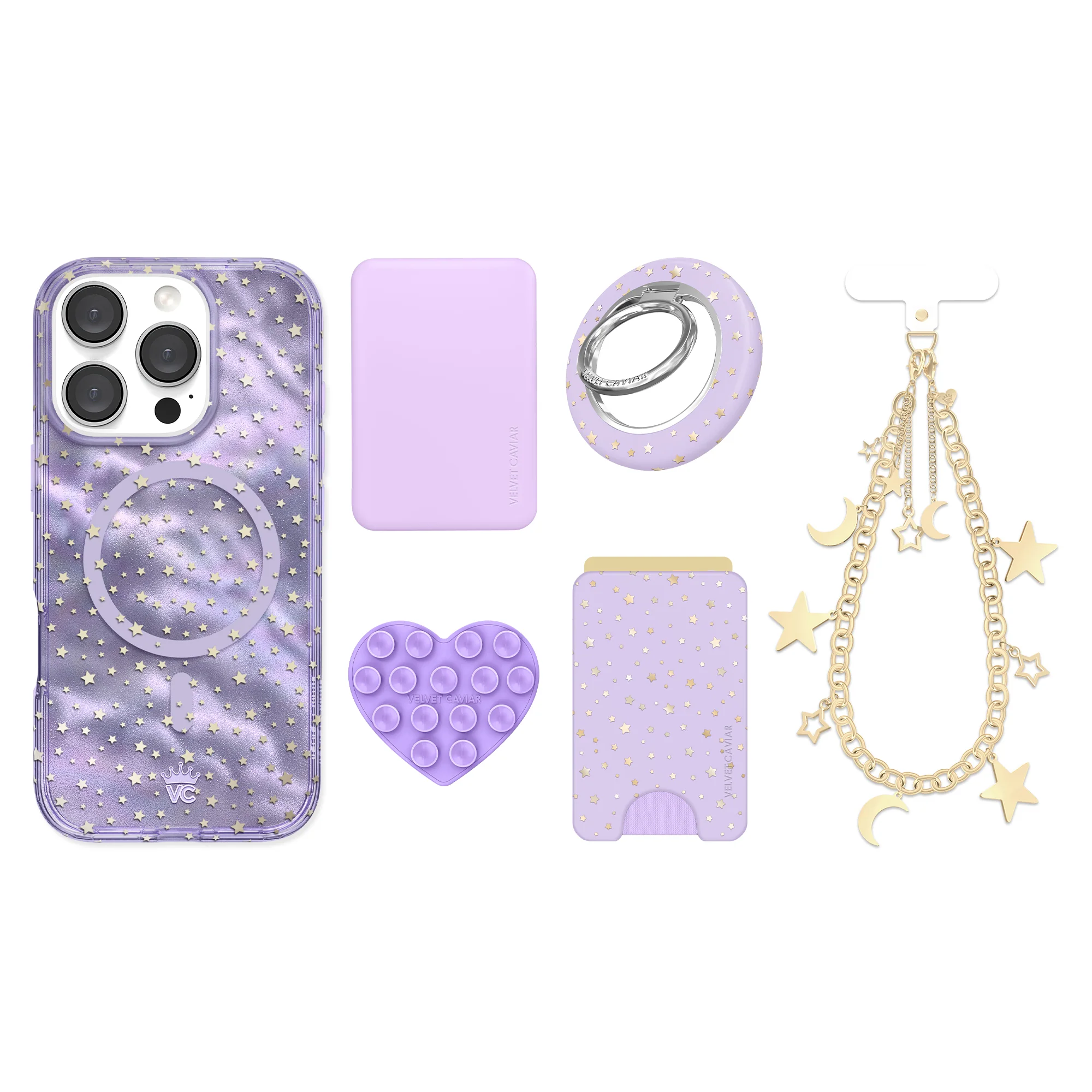 Lilac Celestial Stars iPhone Bundle Set - Image 71