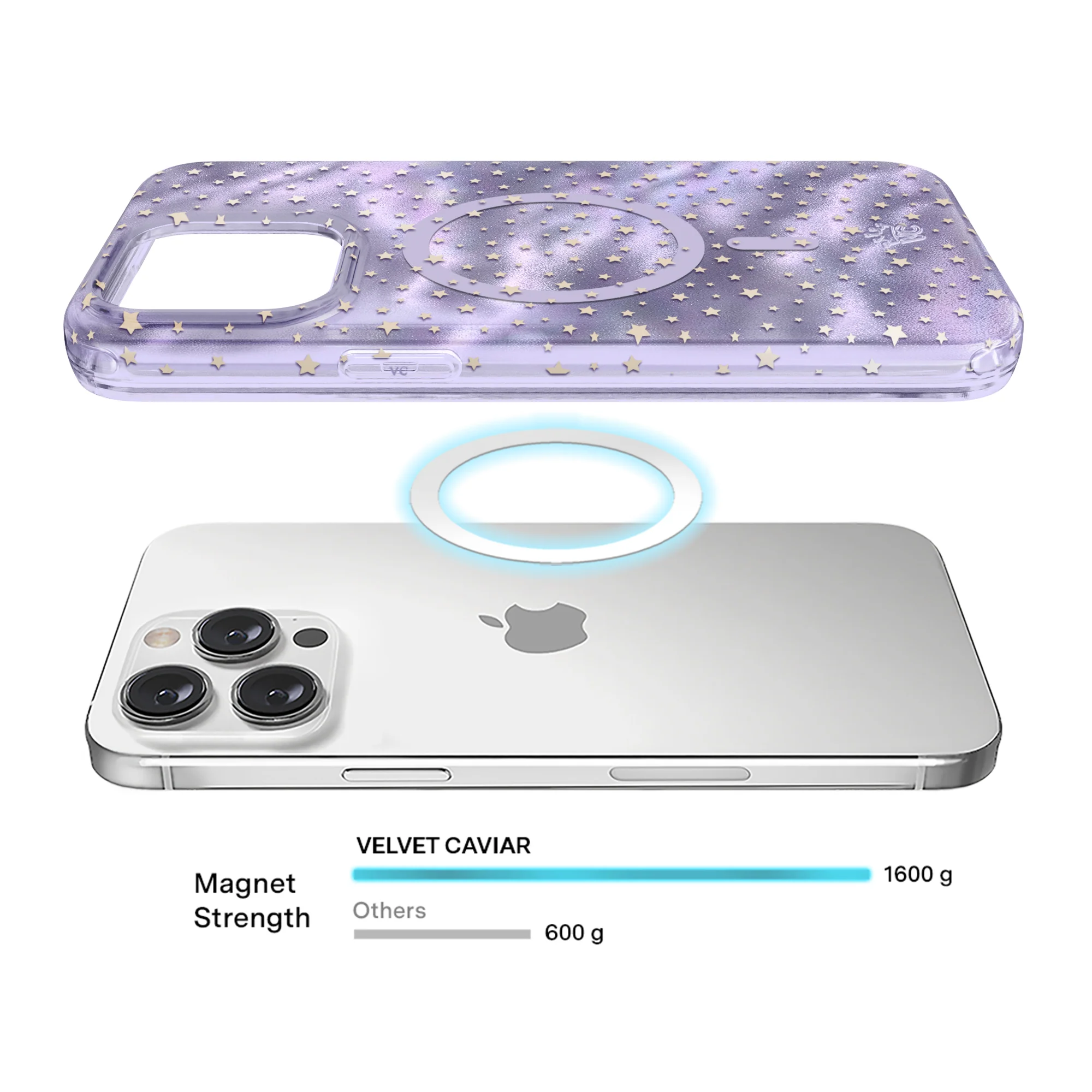 Lilac Celestial Stars iPhone Case - Image 14