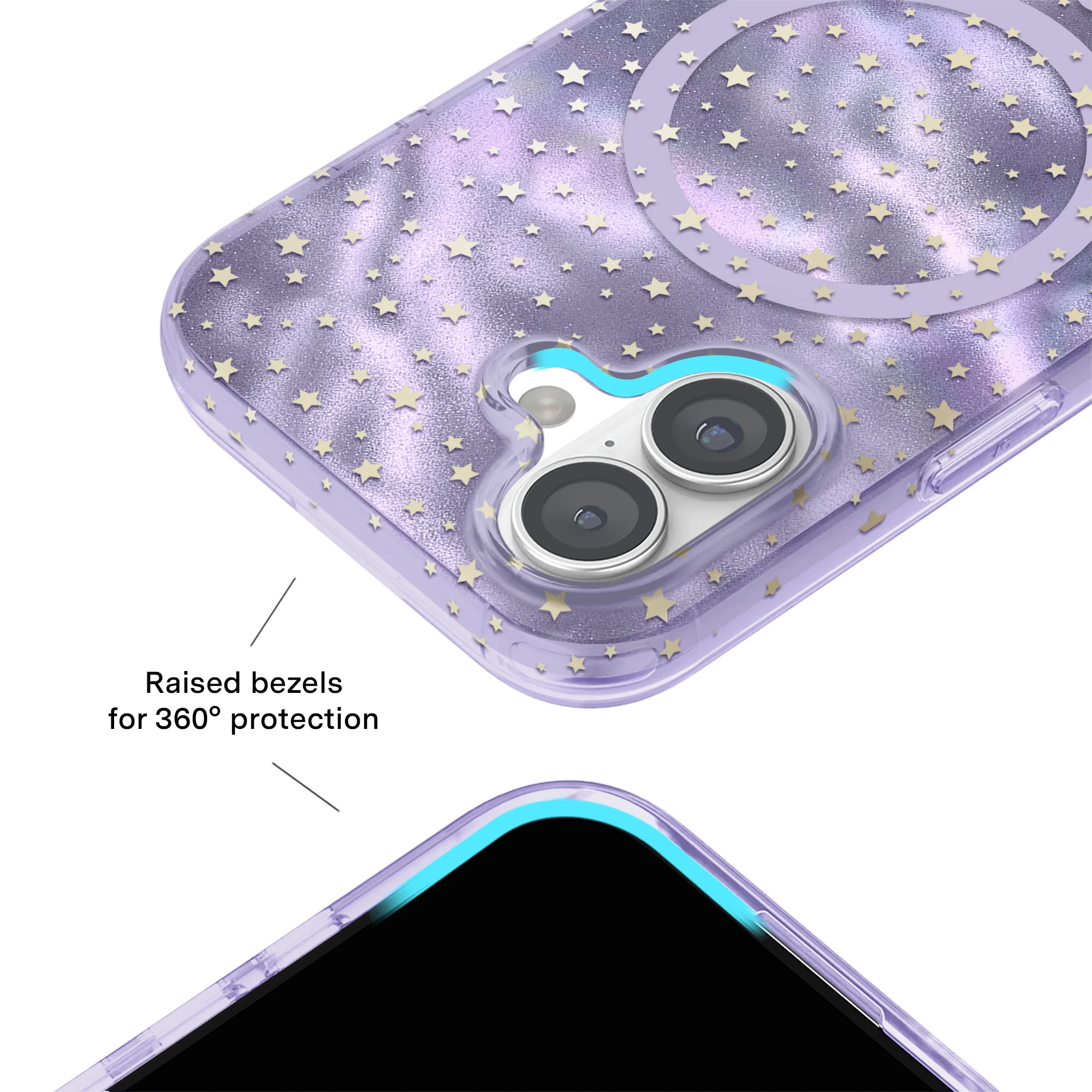 Lilac Celestial Stars iPhone Case - Image 78